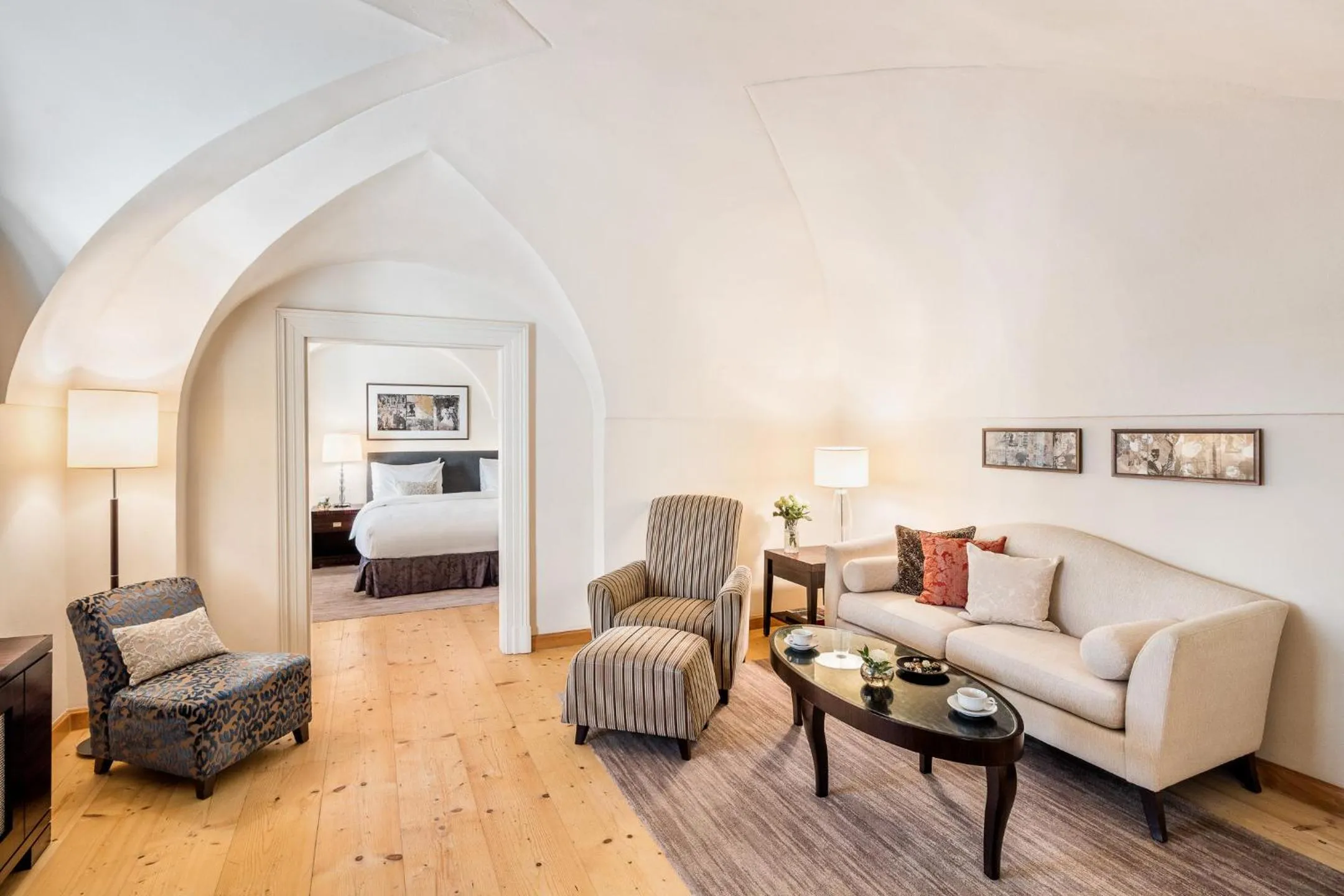 Photo of the whole room, Bed in Mandarin Oriental, Prague