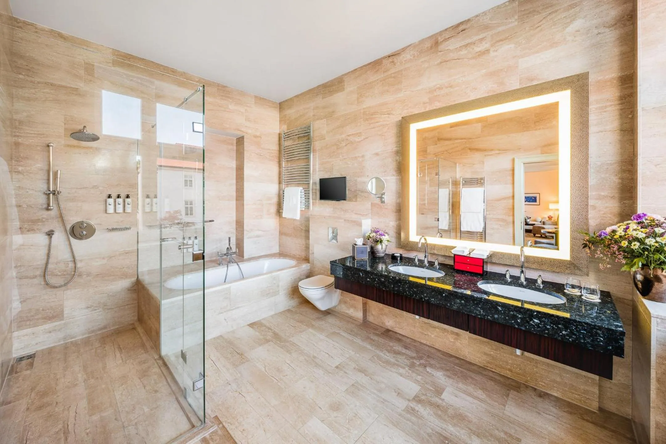 Bathroom in Mandarin Oriental, Prague