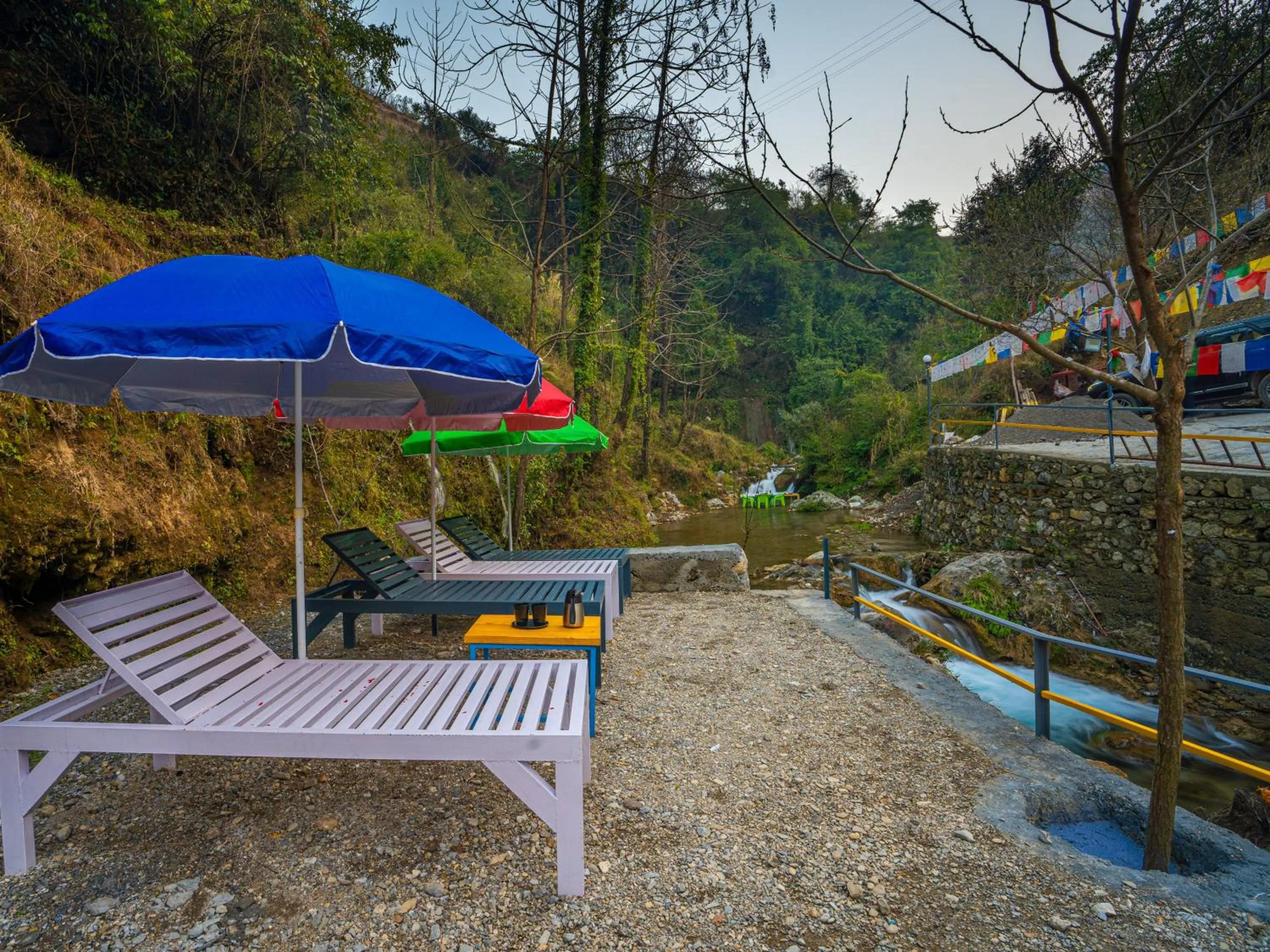 Spring in The Hosteller Mussoorie By the Streamside, Kempty