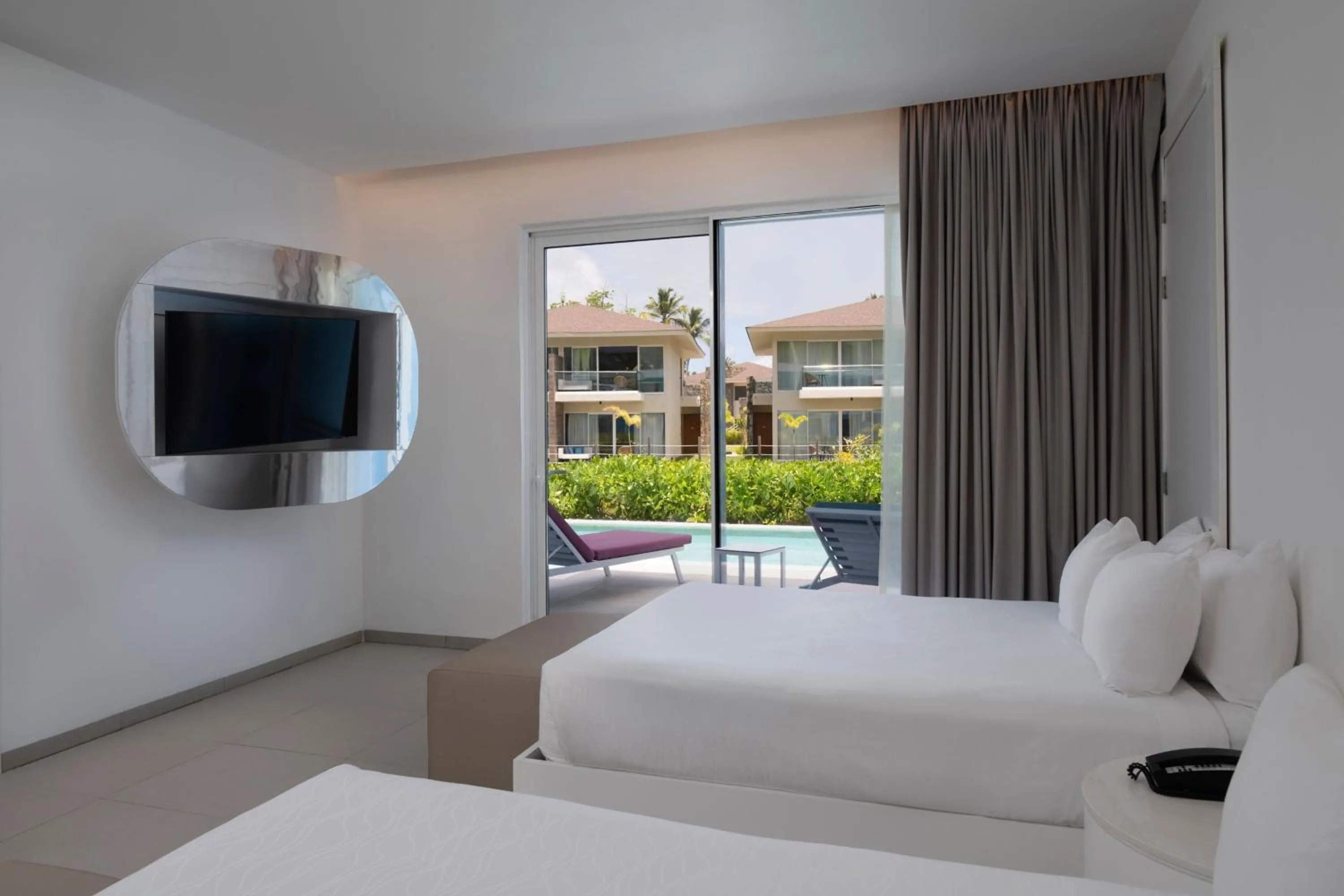 Photo of the whole room, Bed in Temptation Grand Miches Resort - All Inclusive - Couples Only