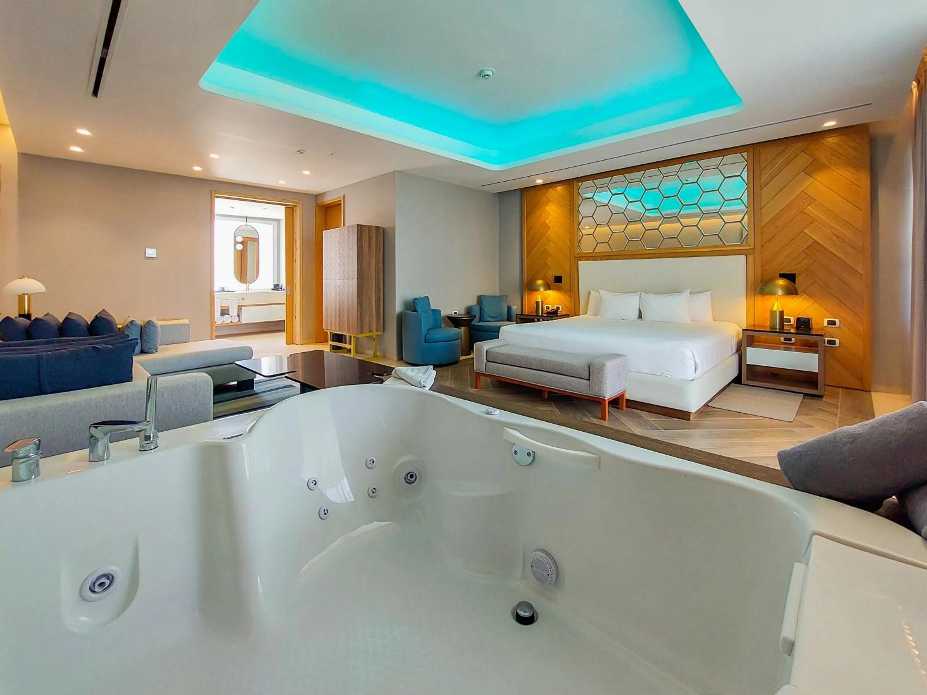 Photo of the whole room, Bed in Temptation Grand Miches Resort - All Inclusive - Couples Only