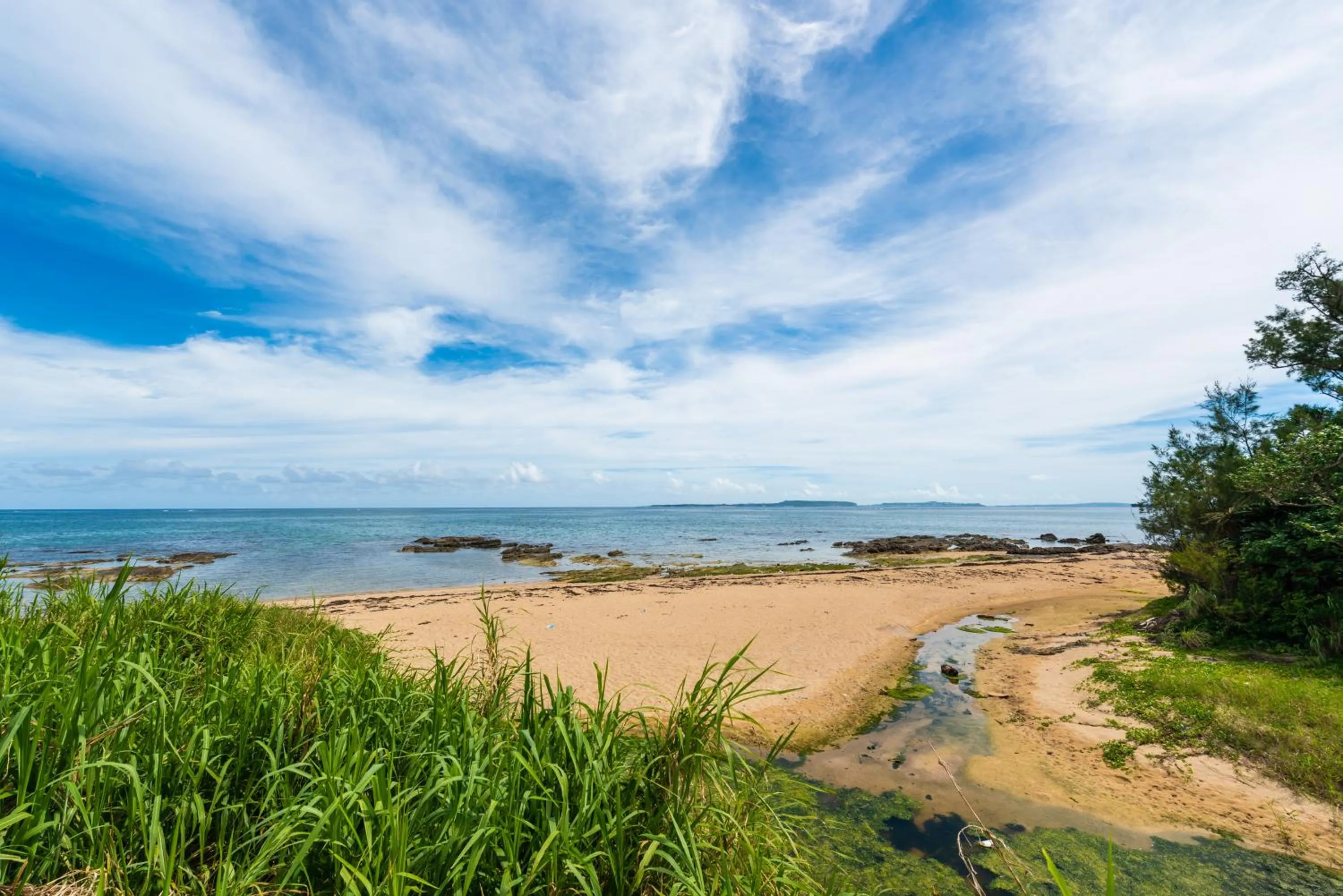 Beach in Pine House in Ginoza