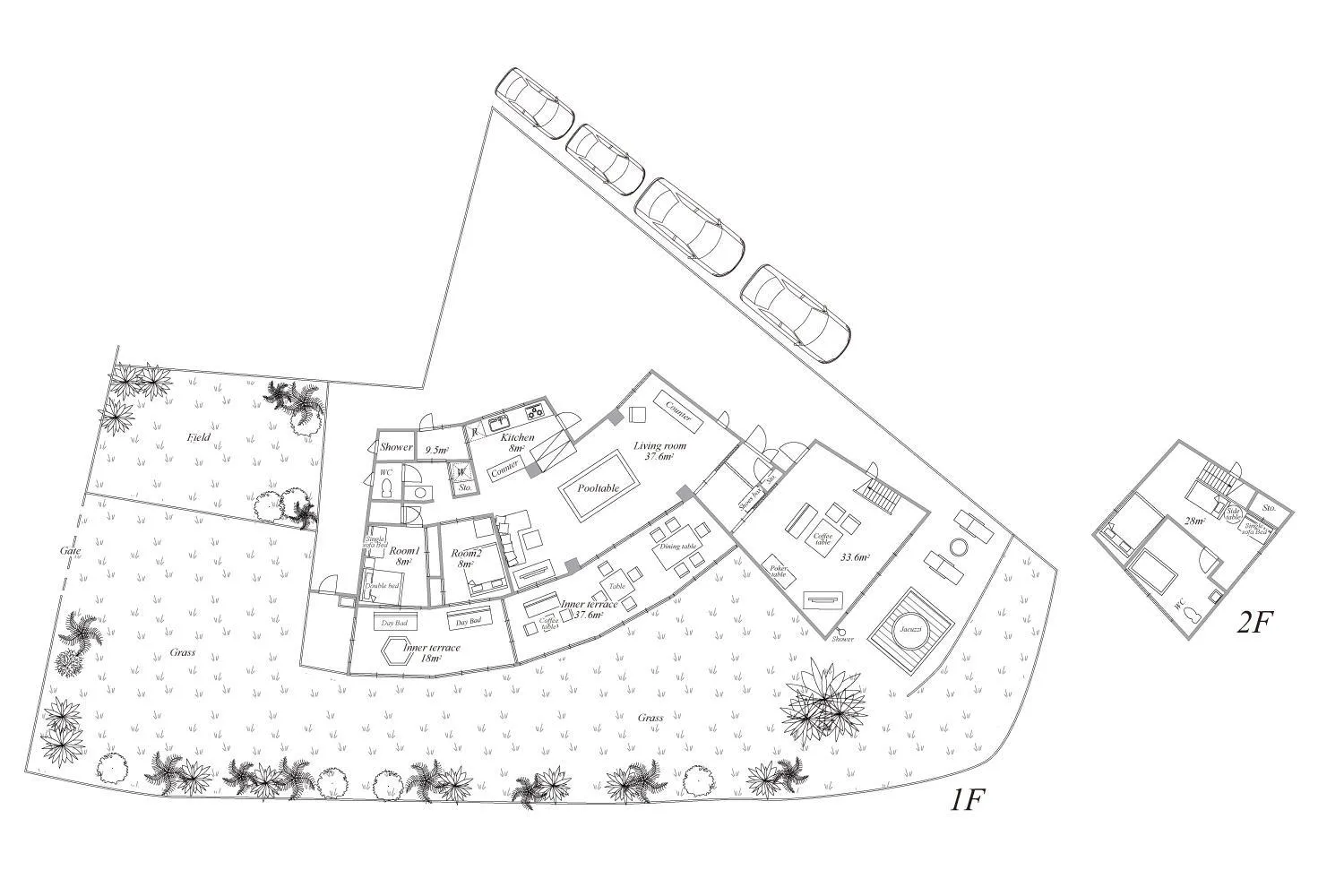 Floor plan in Pine House in Ginoza