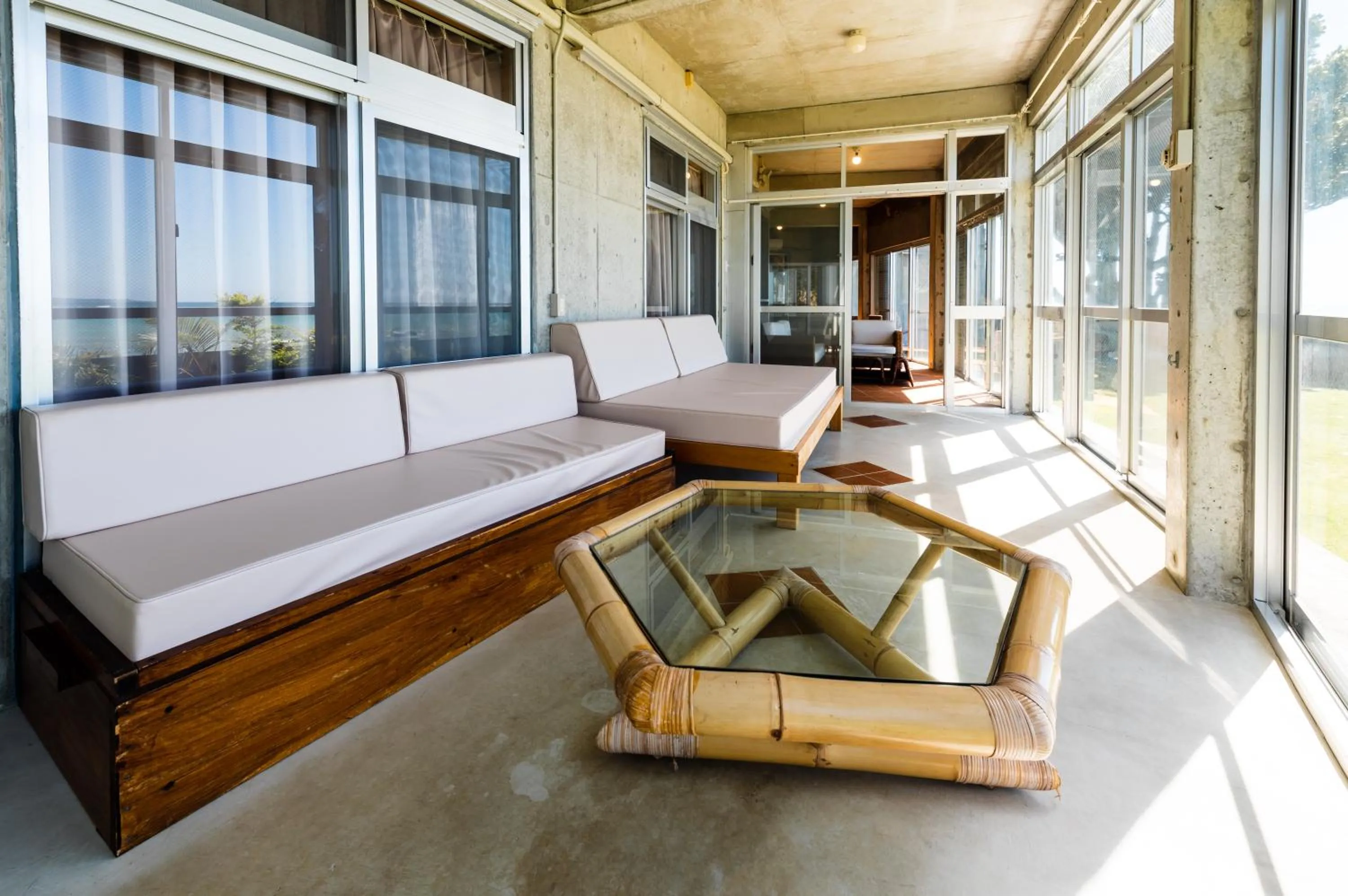 Living room in Pine House in Ginoza