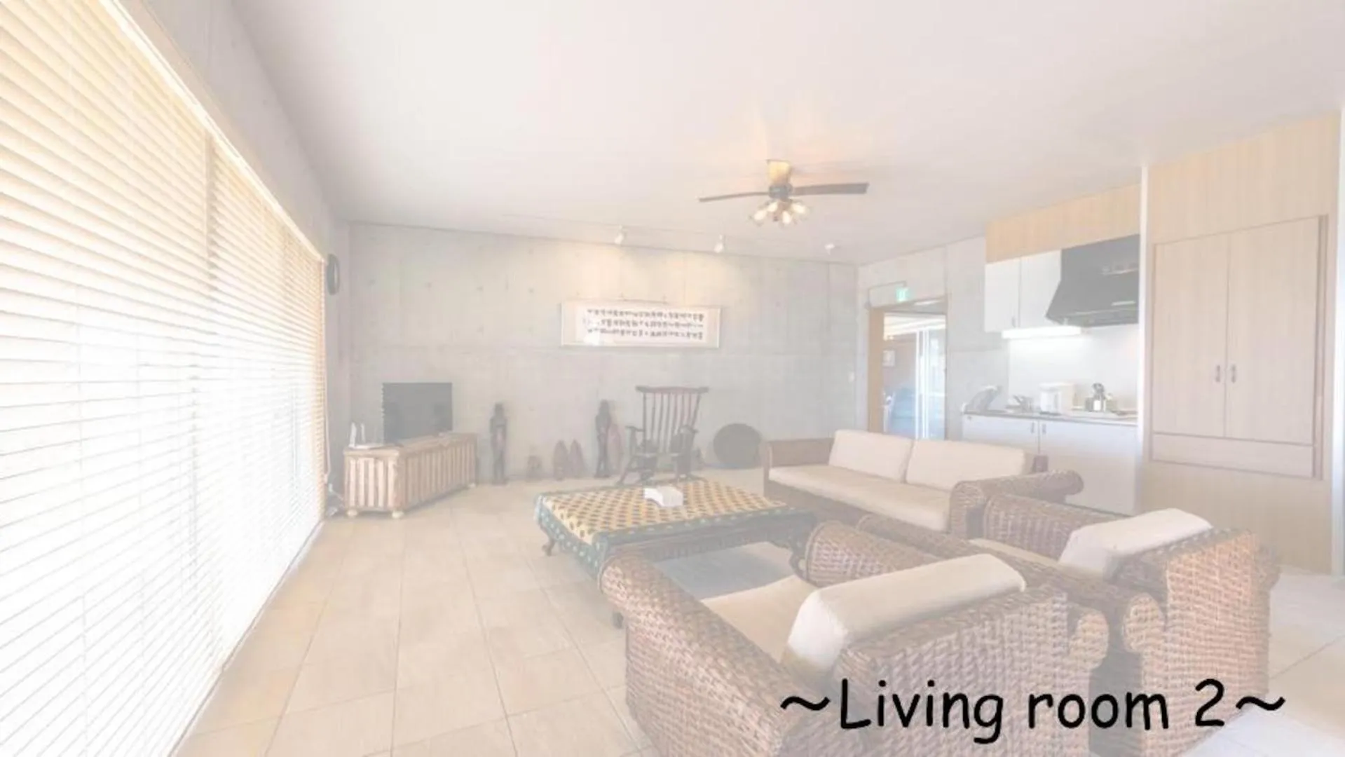 Living room in Pine House in Ginoza