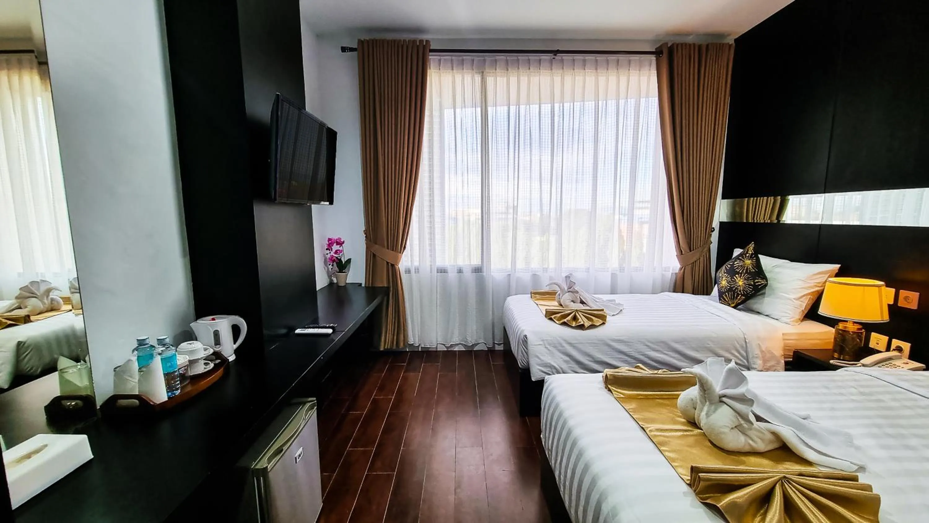 Bed in Hotel Rasamala