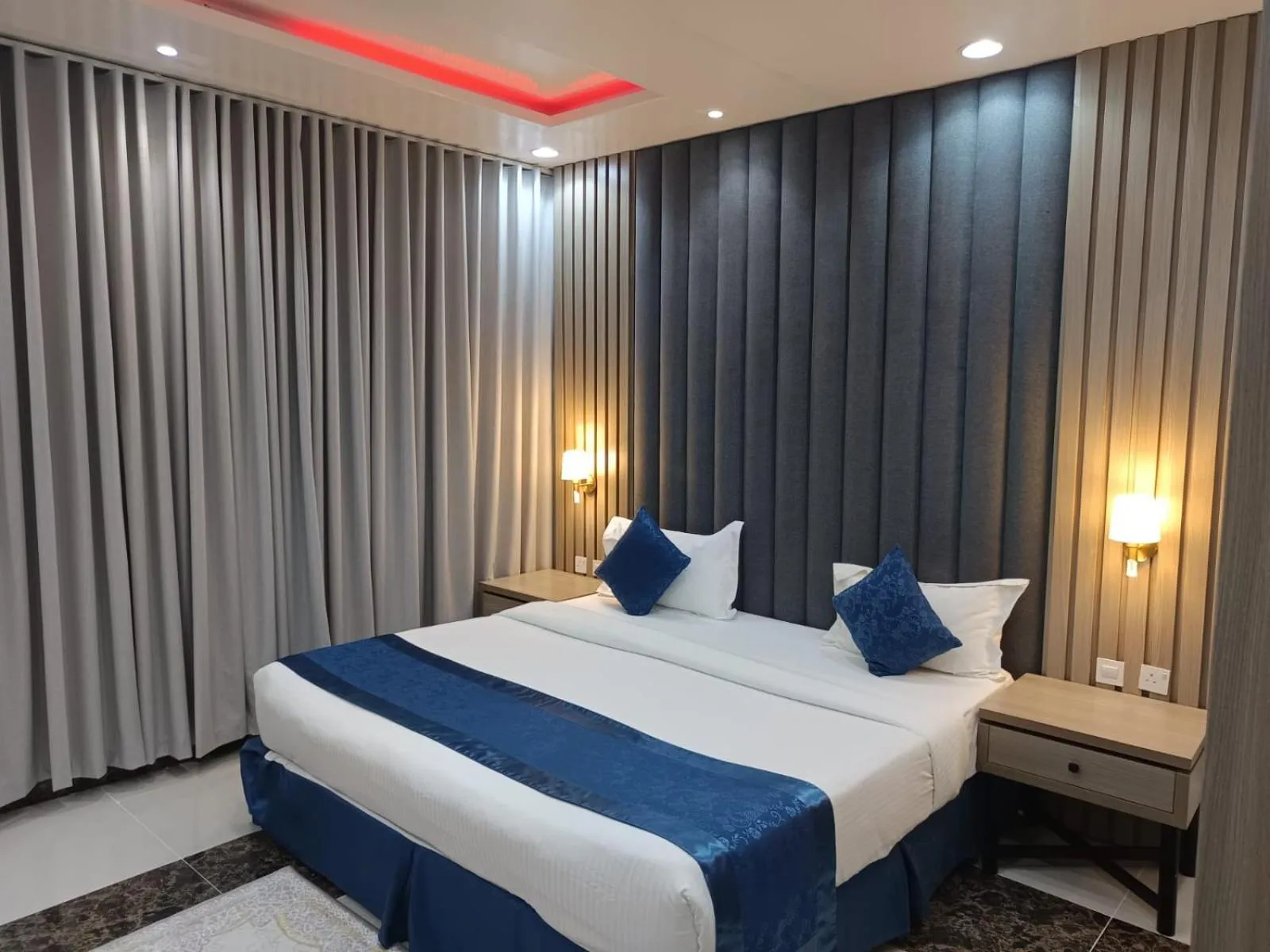 Bed in Al Farhan Hotel Qurtuba