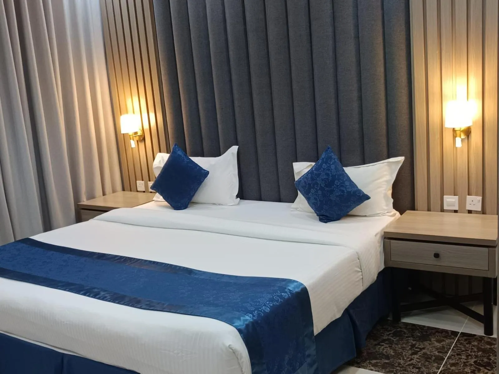 Bed in Al Farhan Hotel Qurtuba