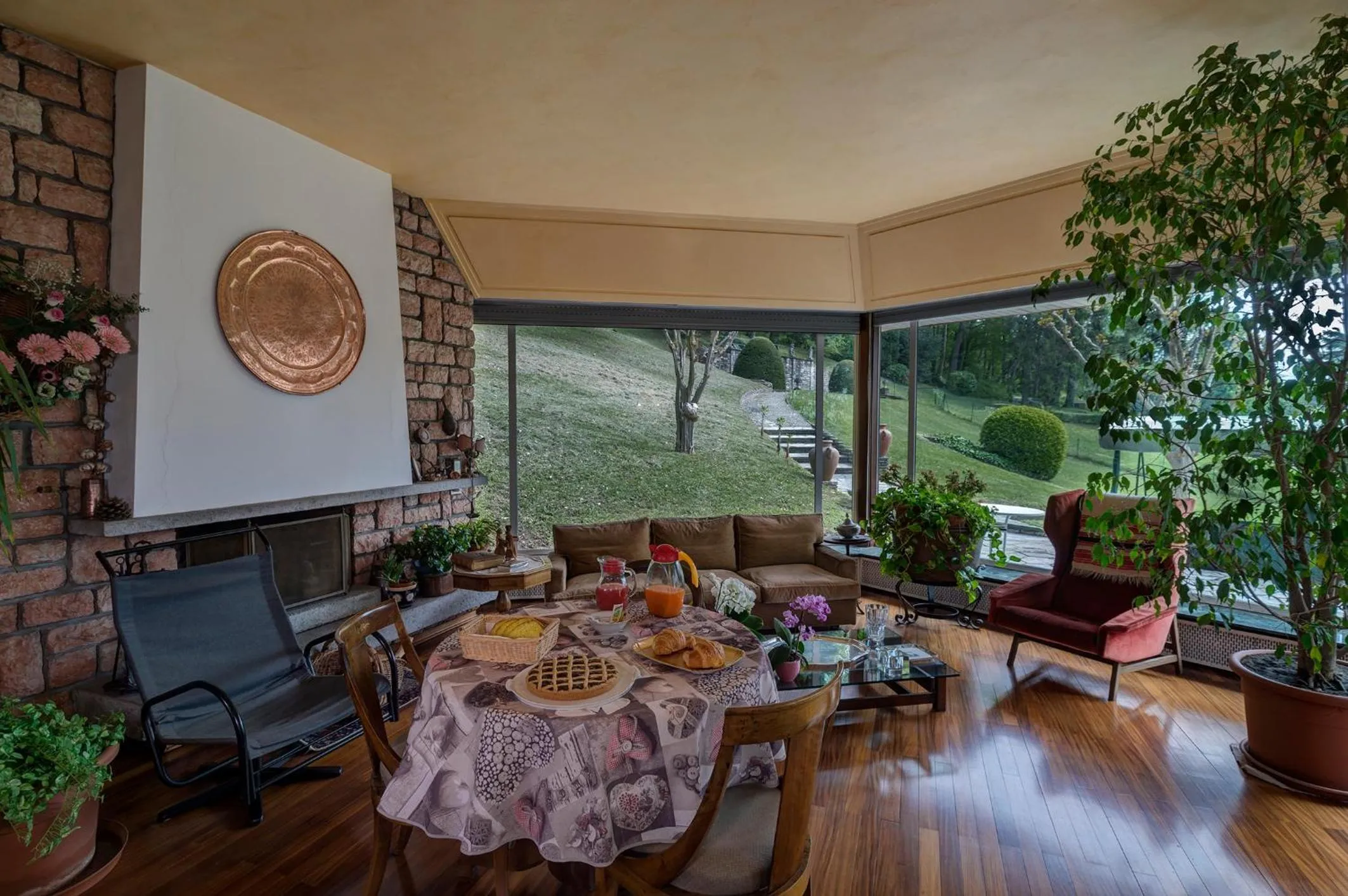 Garden view in Il Colombé B&B