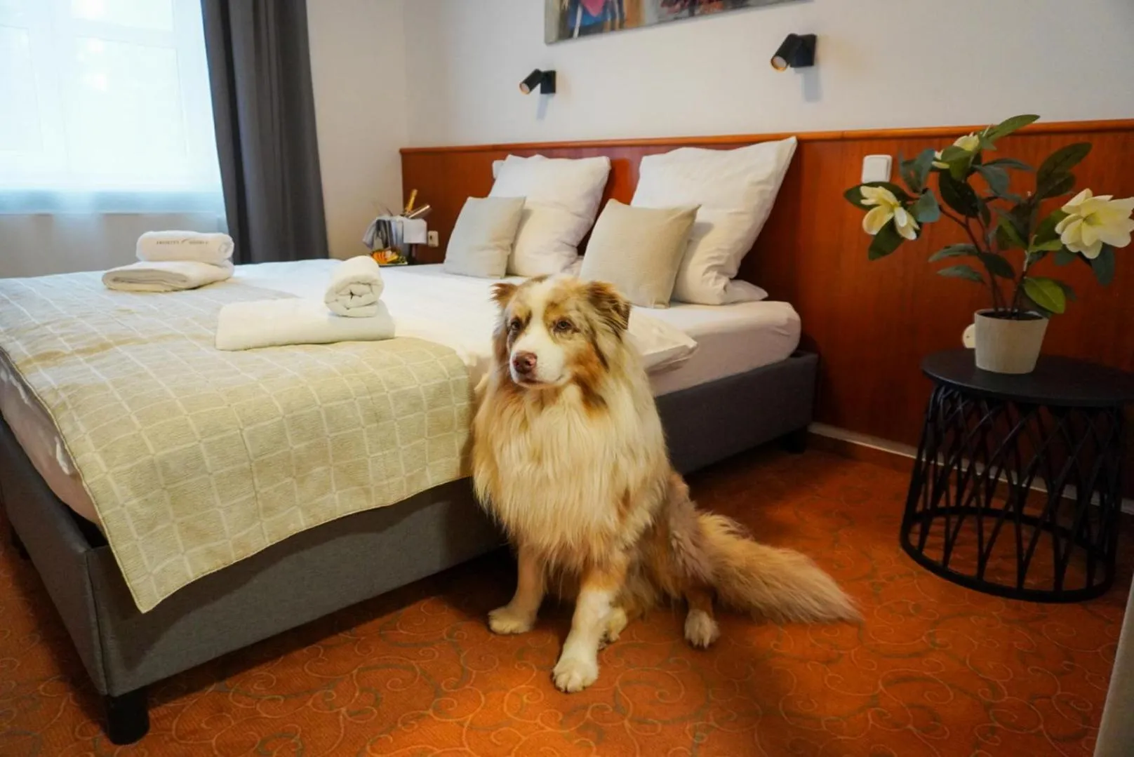 Bed in Hotel Sněžka