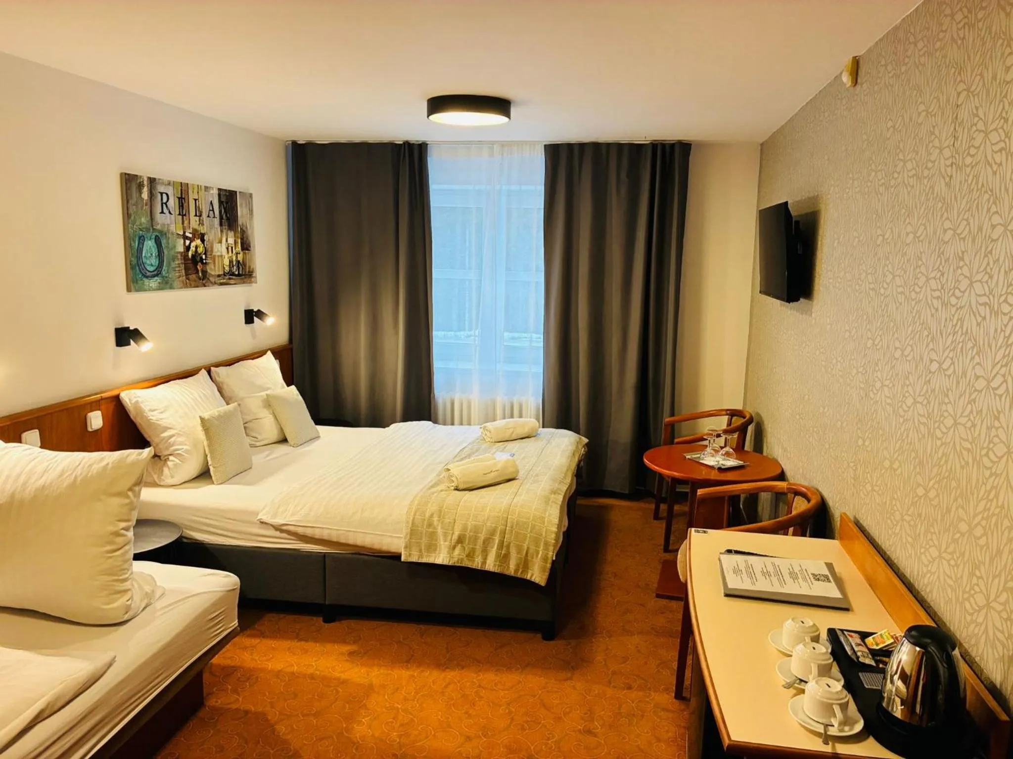 Bed in Hotel Sněžka