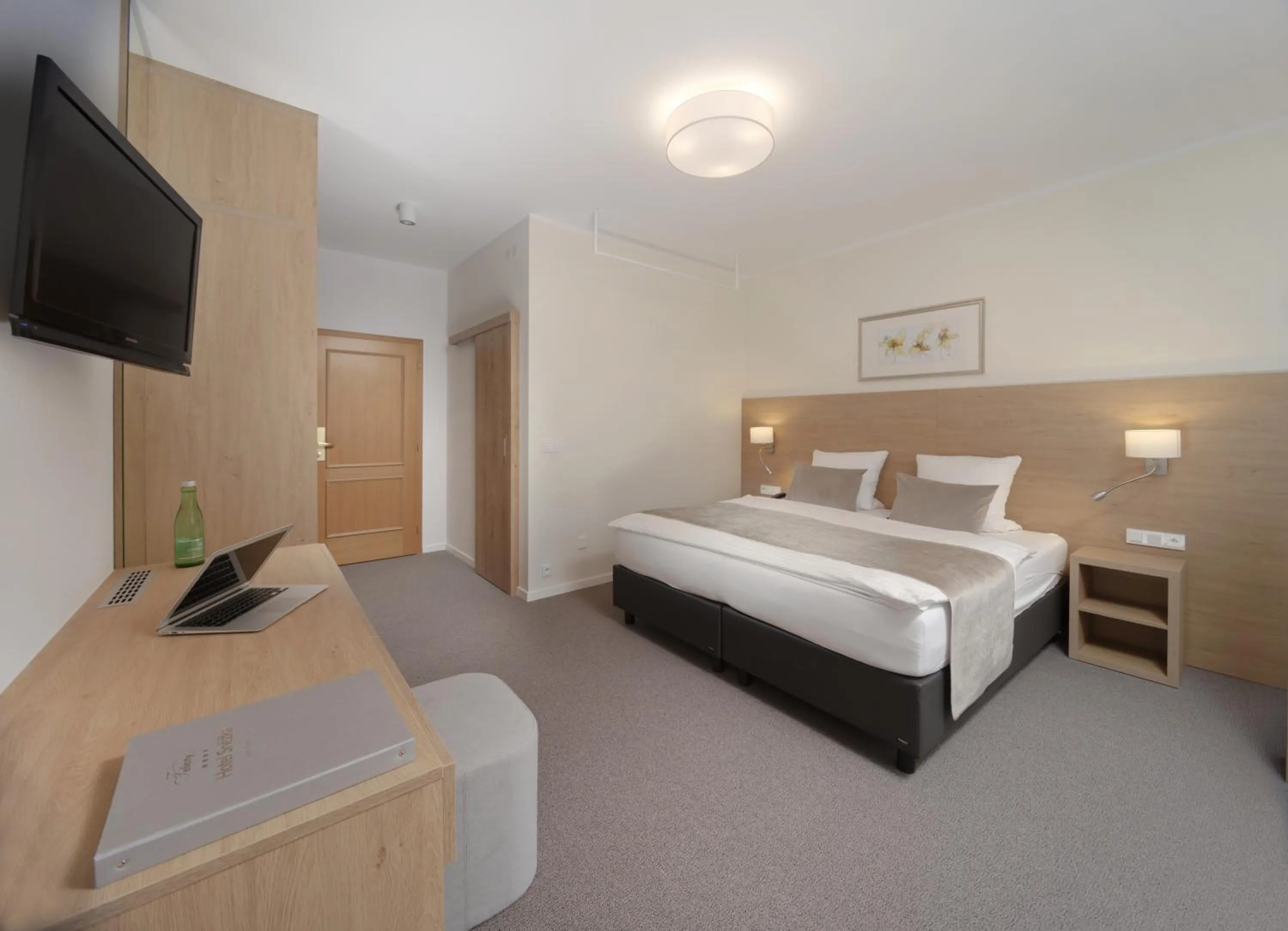 Bed in Hotel Sněžka