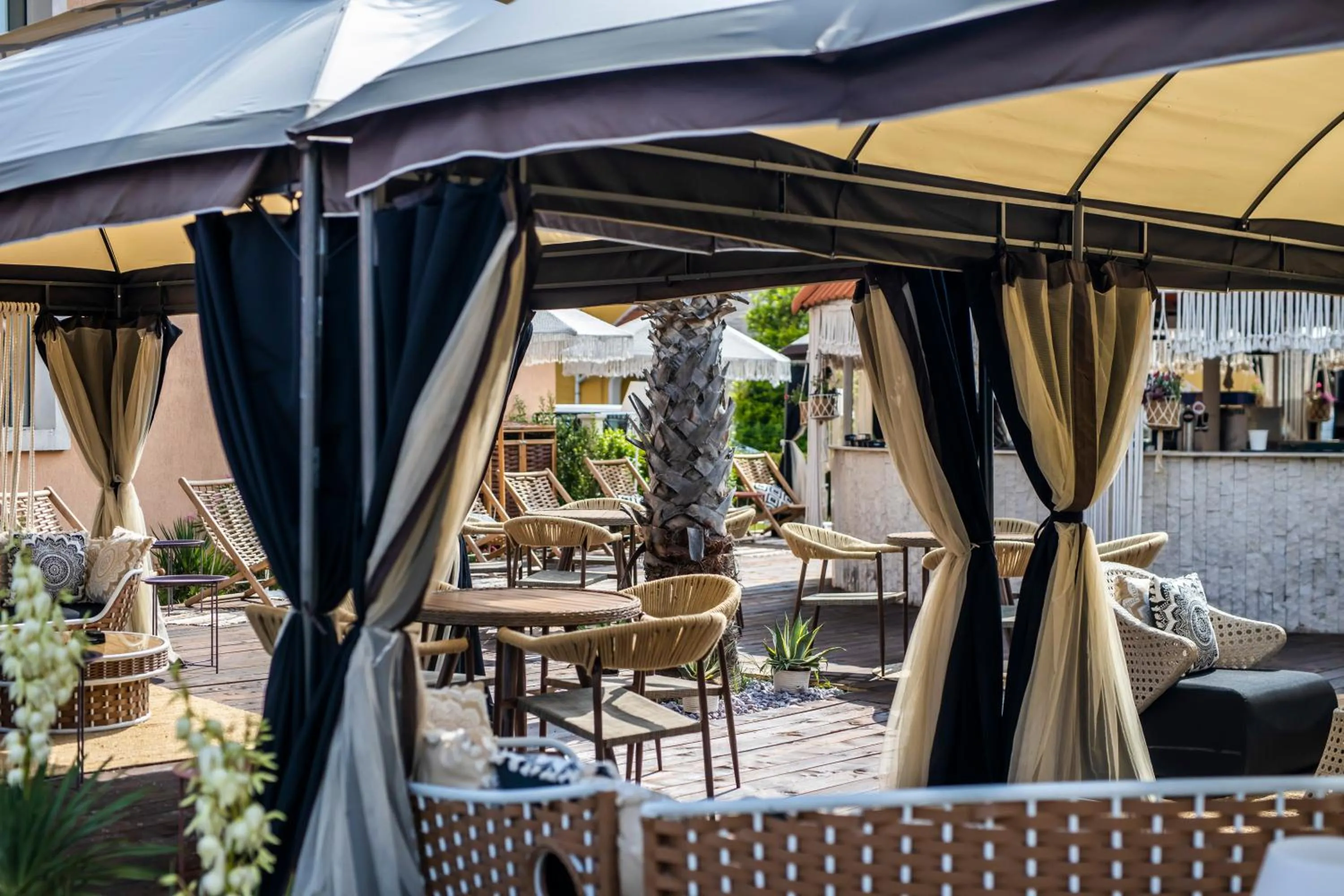 Patio in Touristic Complex Hacienda Beach Apartments Sozopol