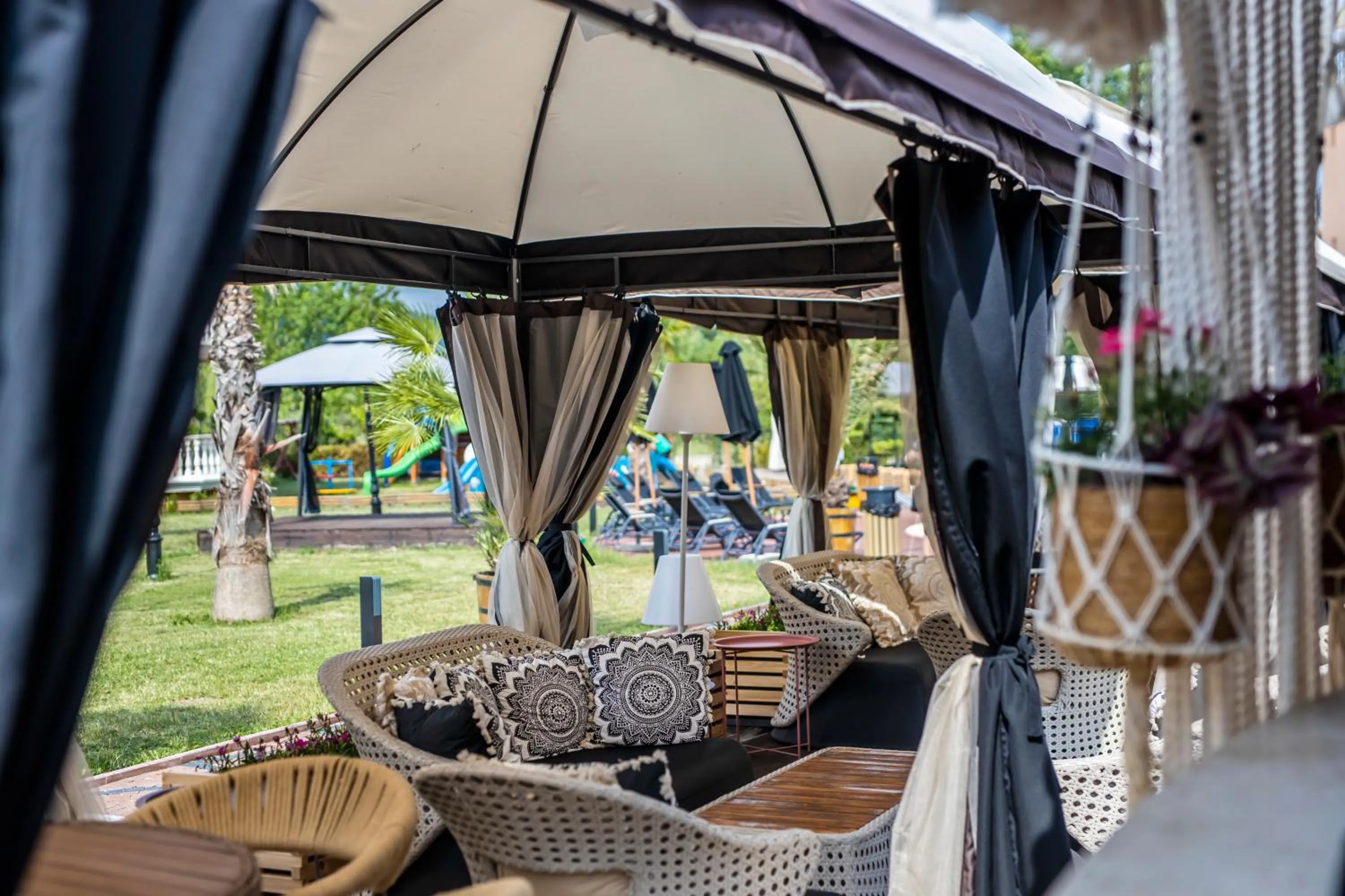 Patio in Touristic Complex Hacienda Beach Apartments Sozopol