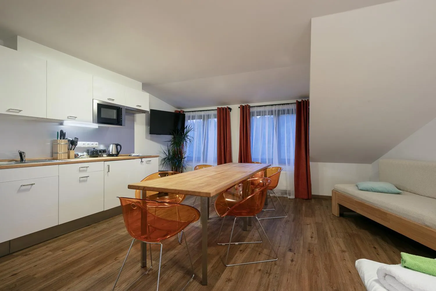 Bed in Hotel U Kabinky