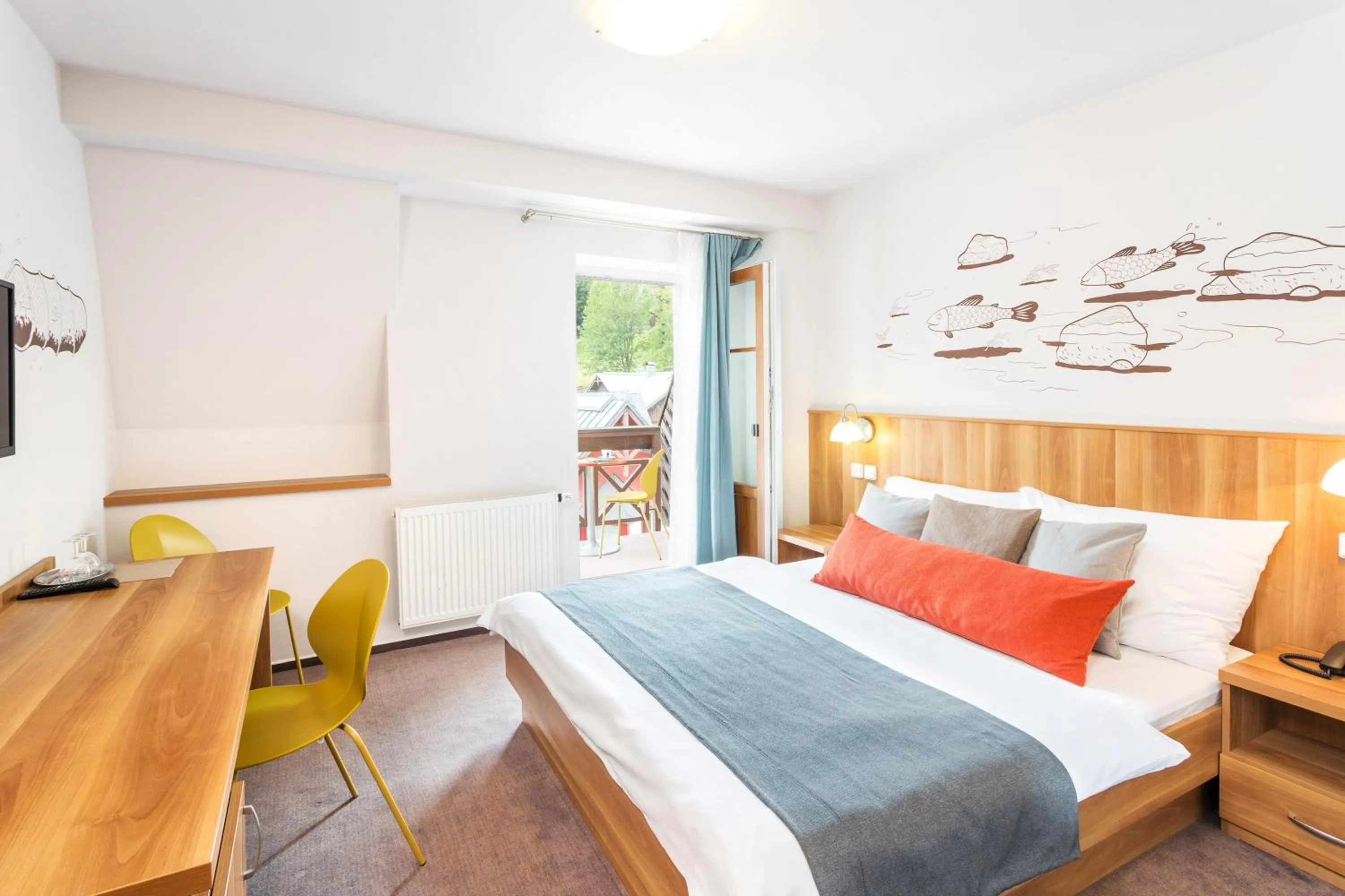 Bedroom, Bed in Wellness Hotel Grand