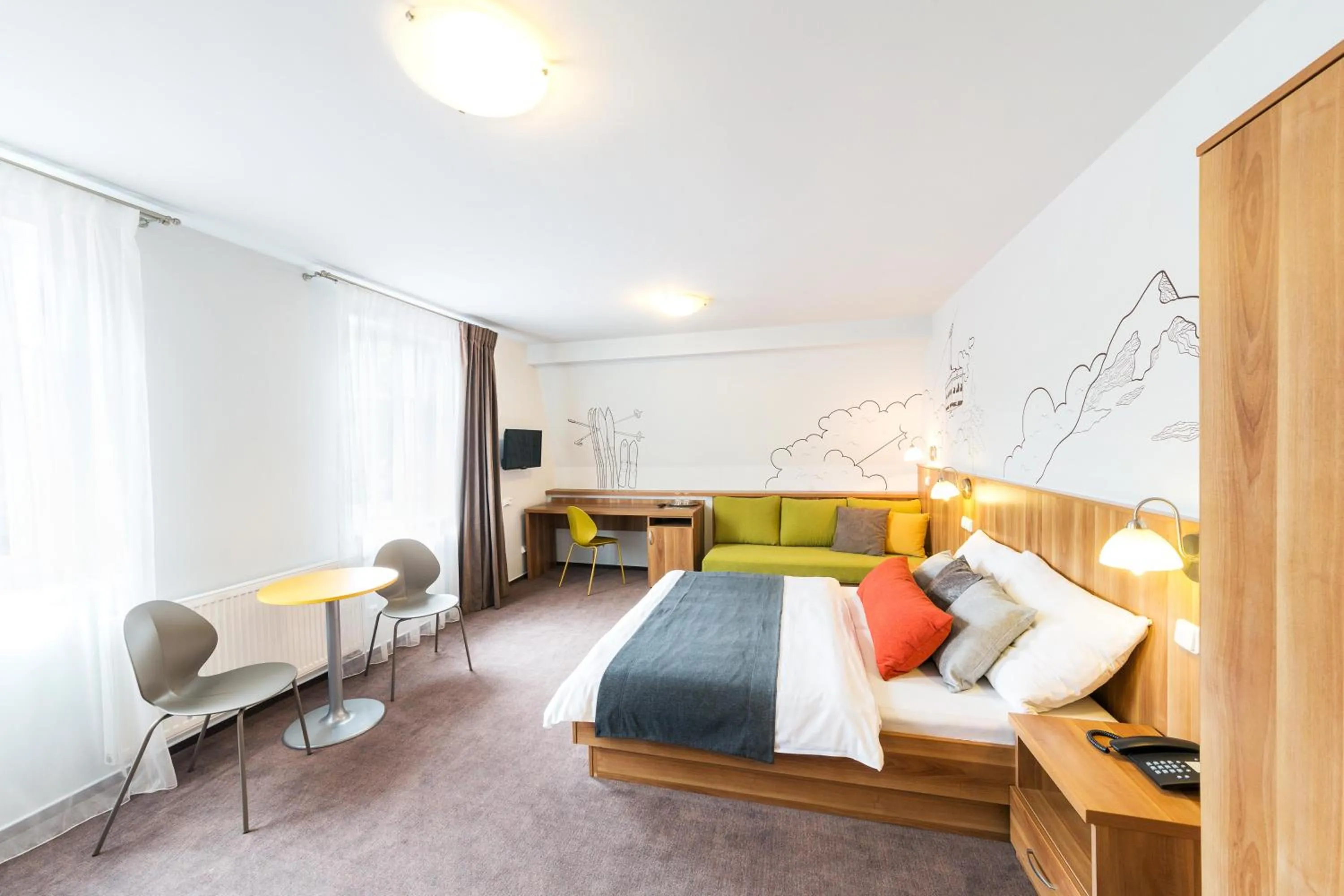 Bedroom, Bed in Wellness Hotel Grand