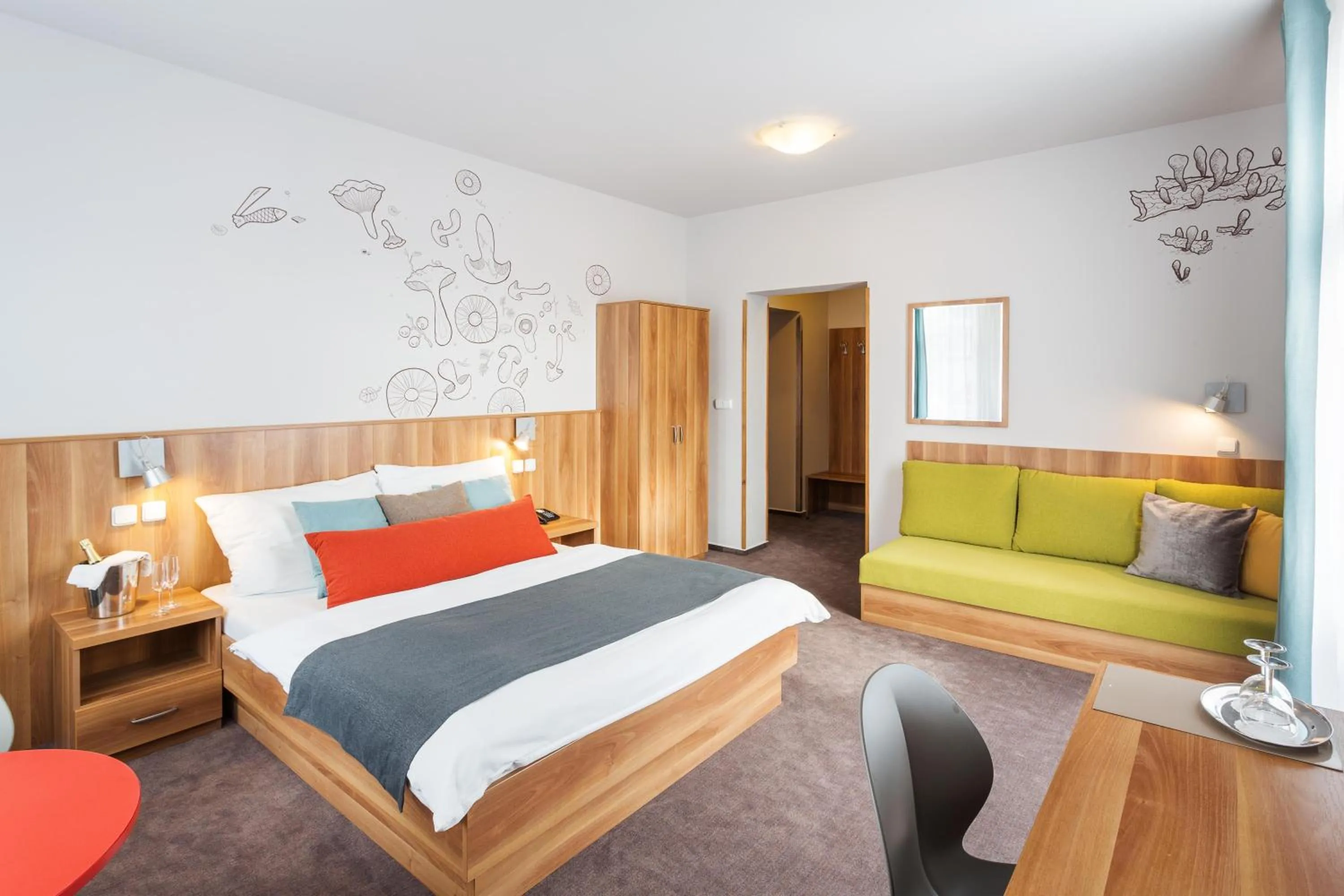 Photo of the whole room, Bed in Wellness Hotel Grand