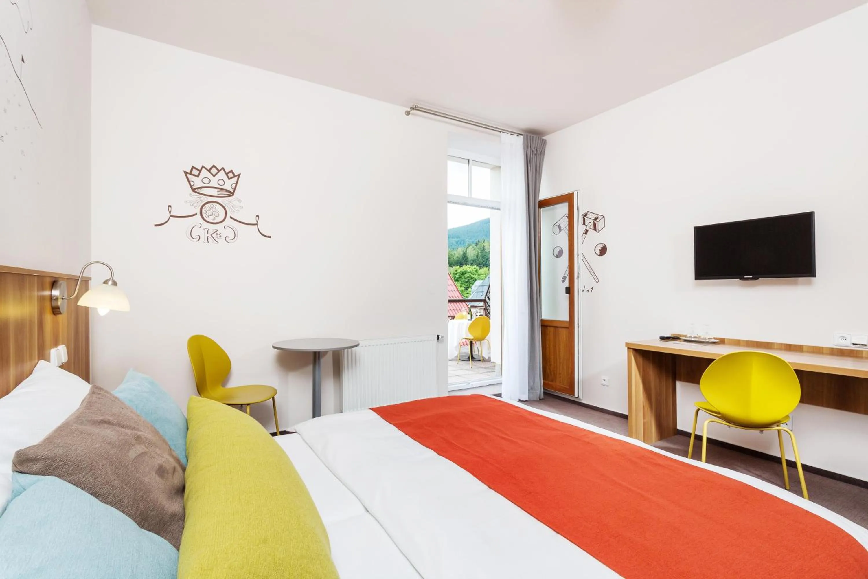 Photo of the whole room, Bed in Wellness Hotel Grand