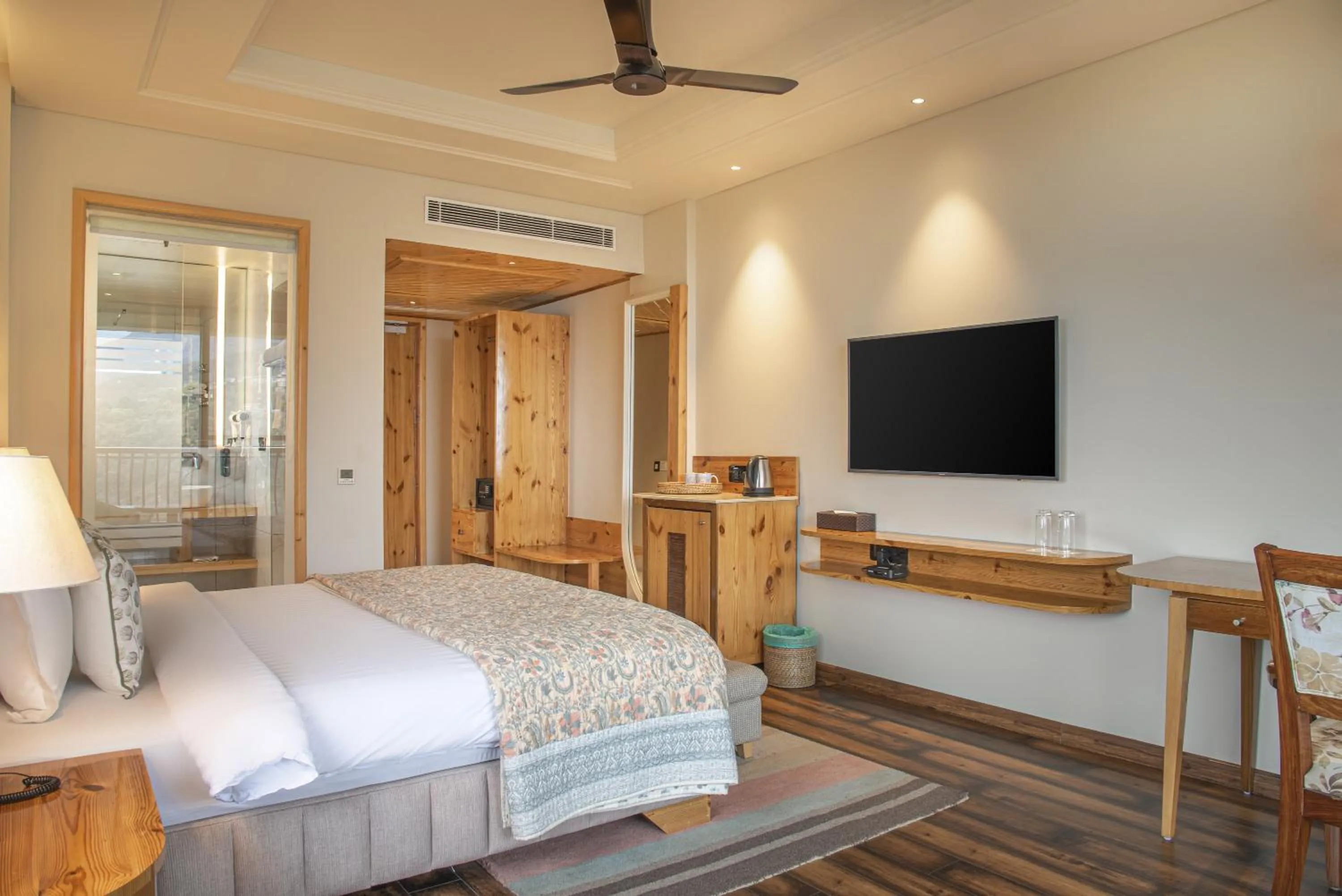 Bed in Echor Mandara TreeVilla Dharamshala