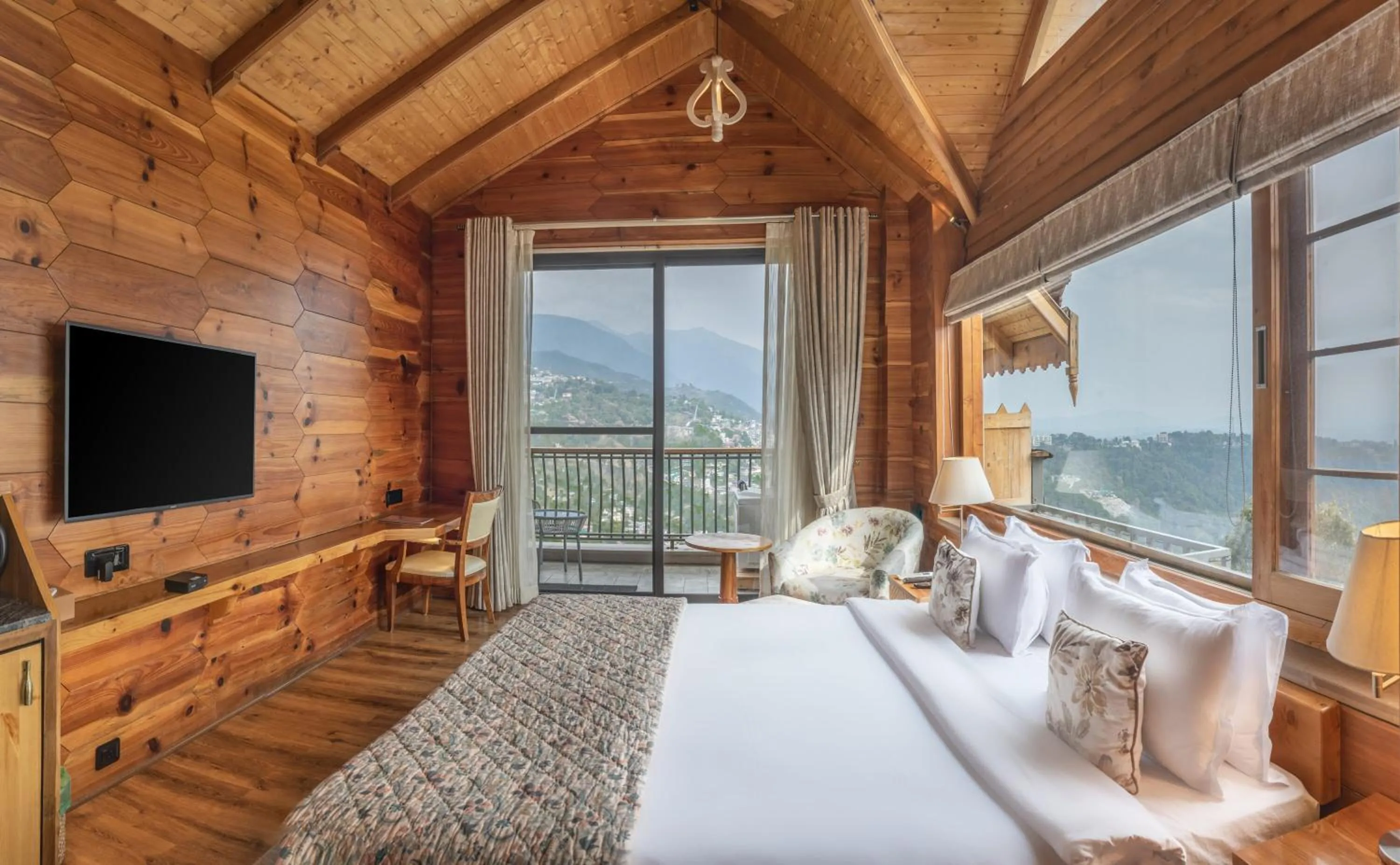 Bed in Echor Mandara TreeVilla Dharamshala