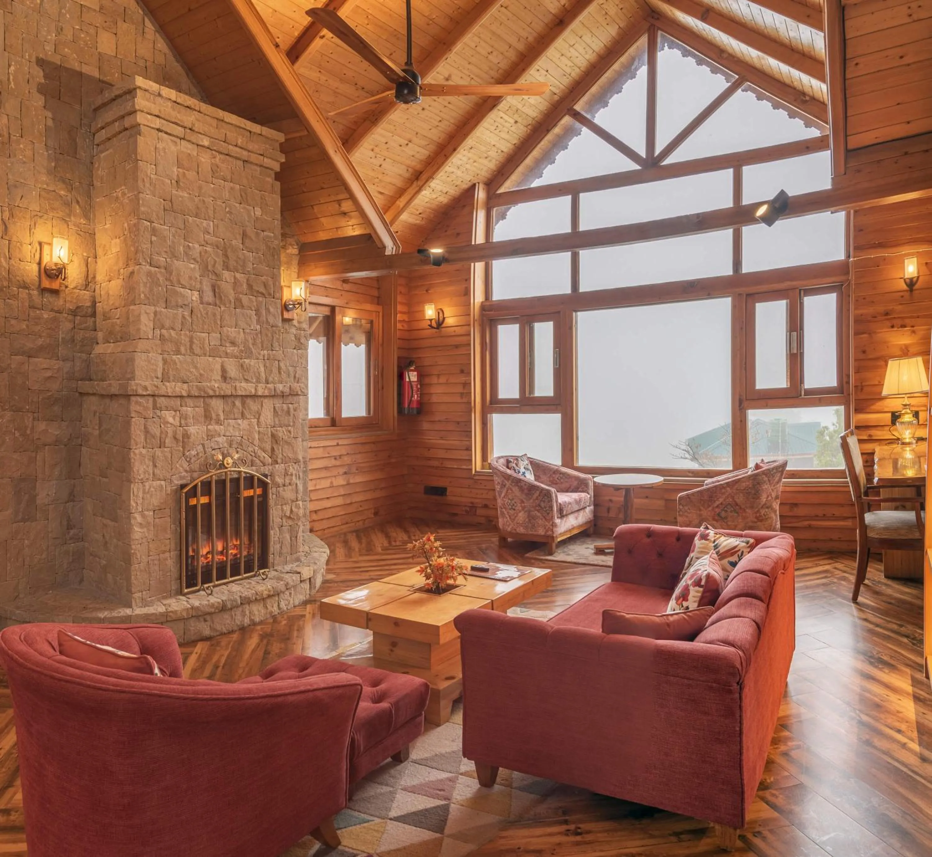 Living room in Echor Mandara TreeVilla Dharamshala