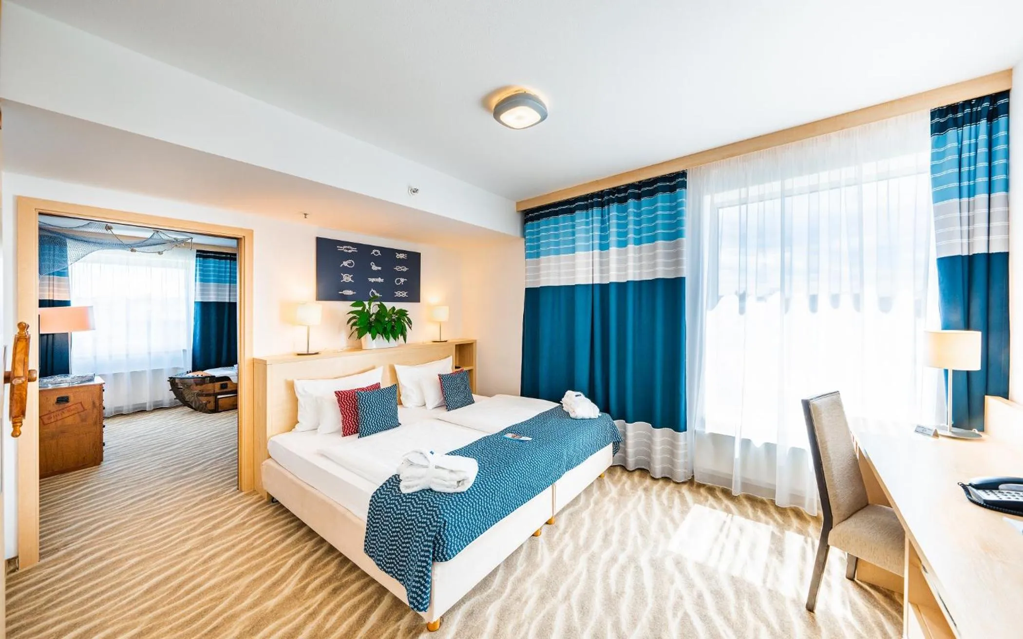 Bed in Aquapalace Hotel Prague