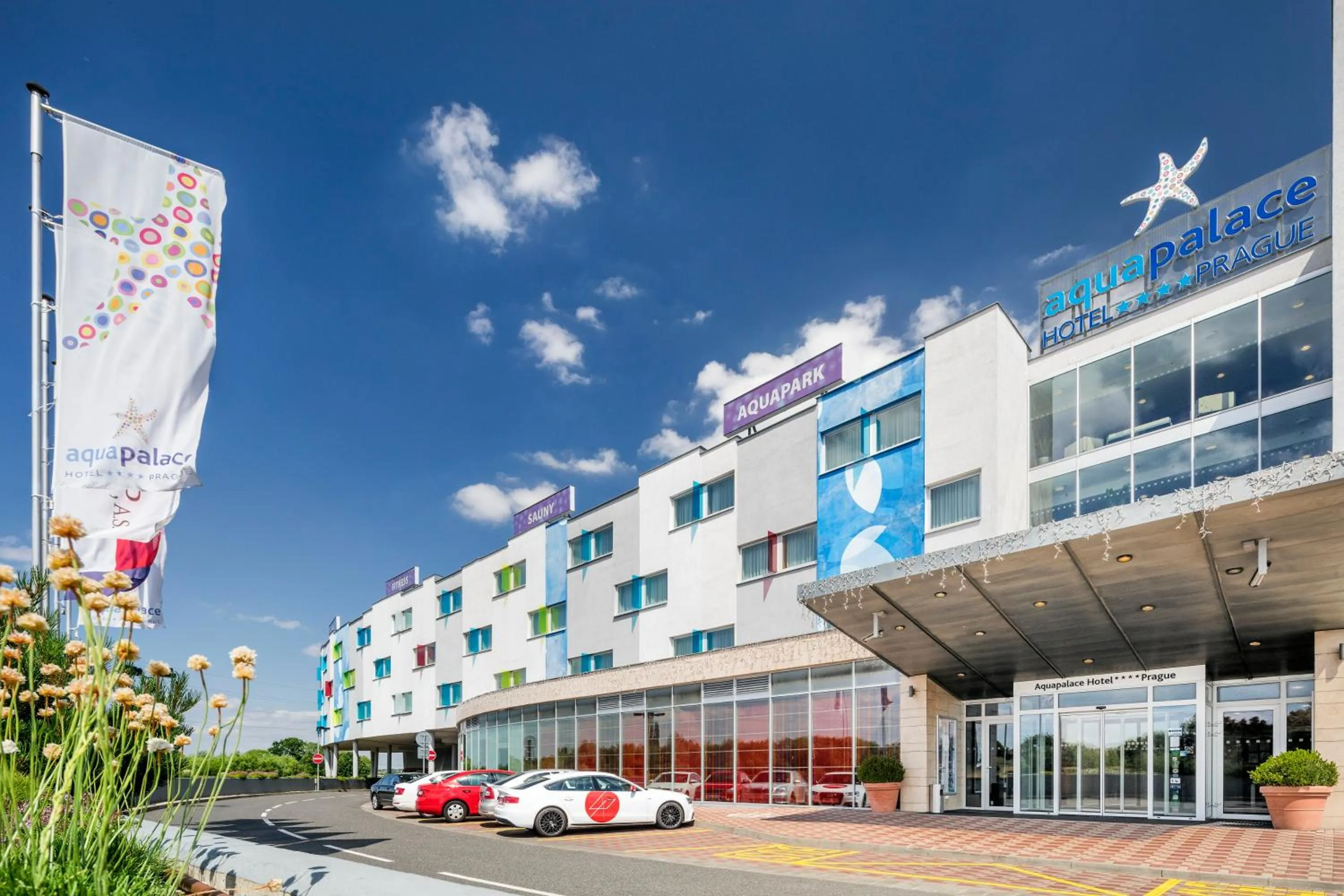 Property building in Aquapalace Hotel Prague