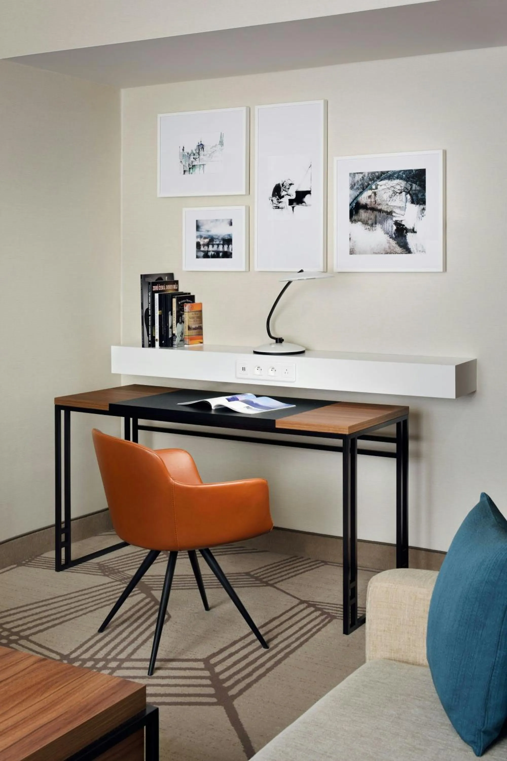 Bedroom in Prague Marriott Hotel