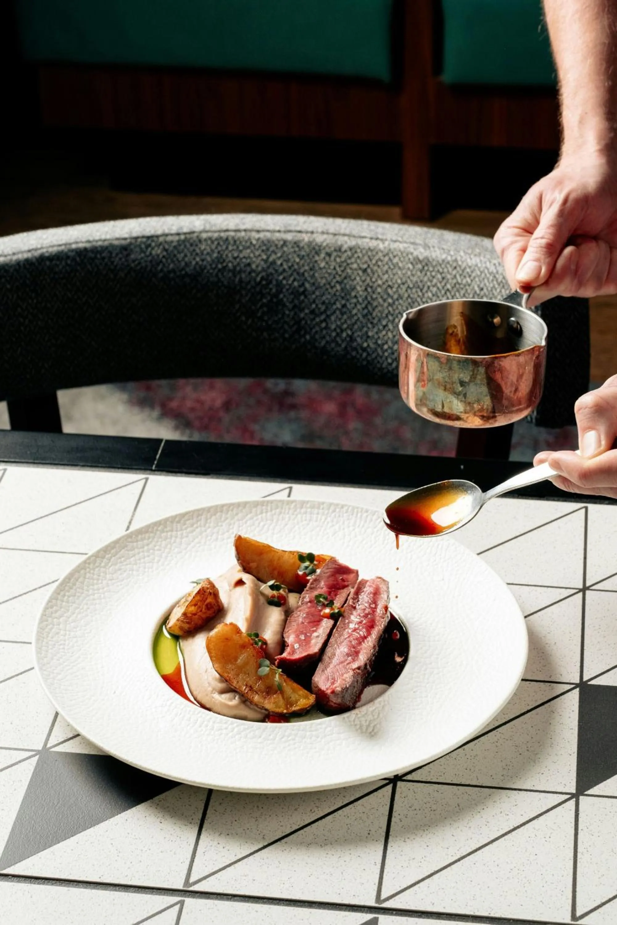 Restaurant/places to eat in Prague Marriott Hotel