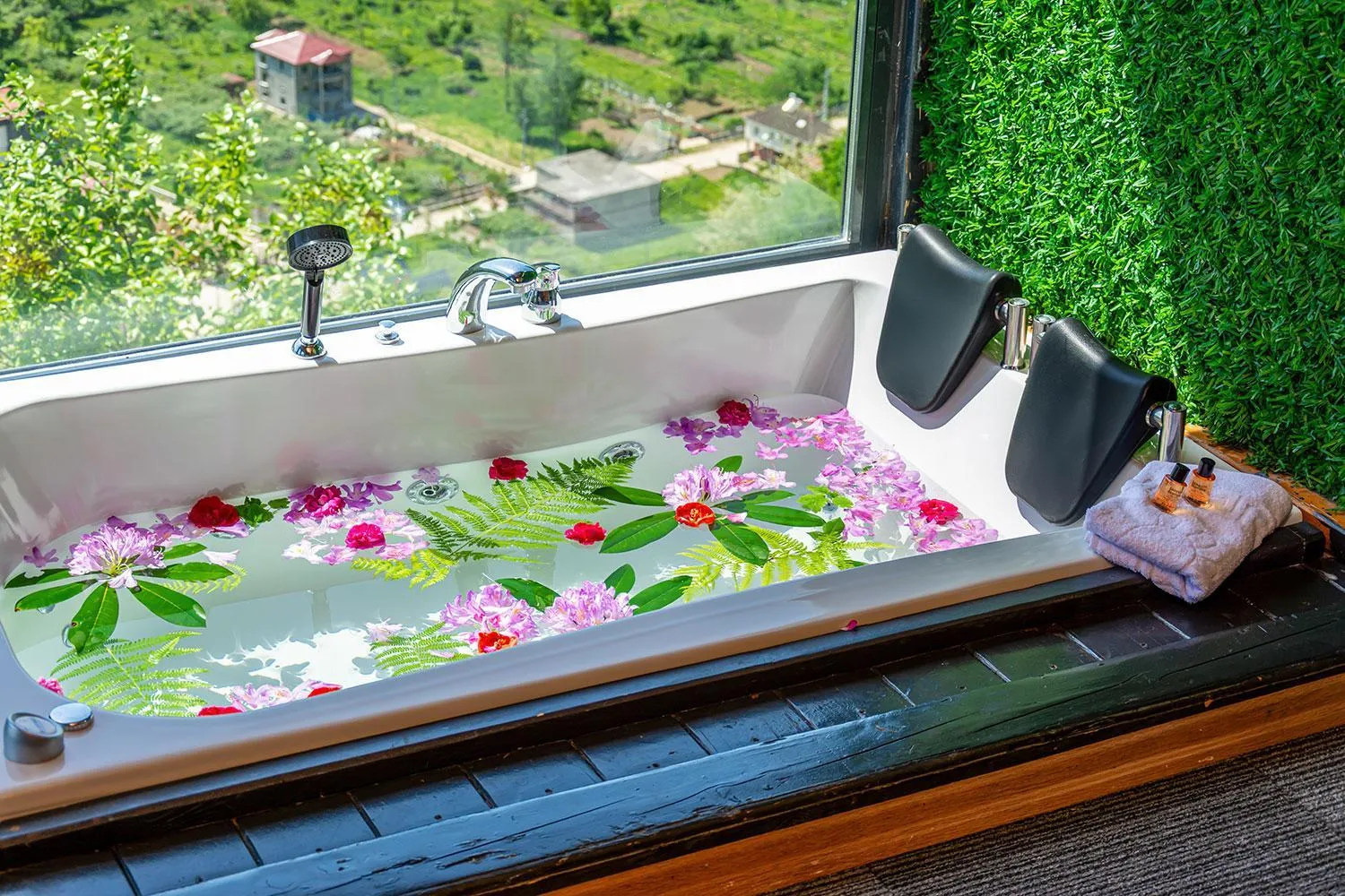 Pool view in Pavri suit bungalov