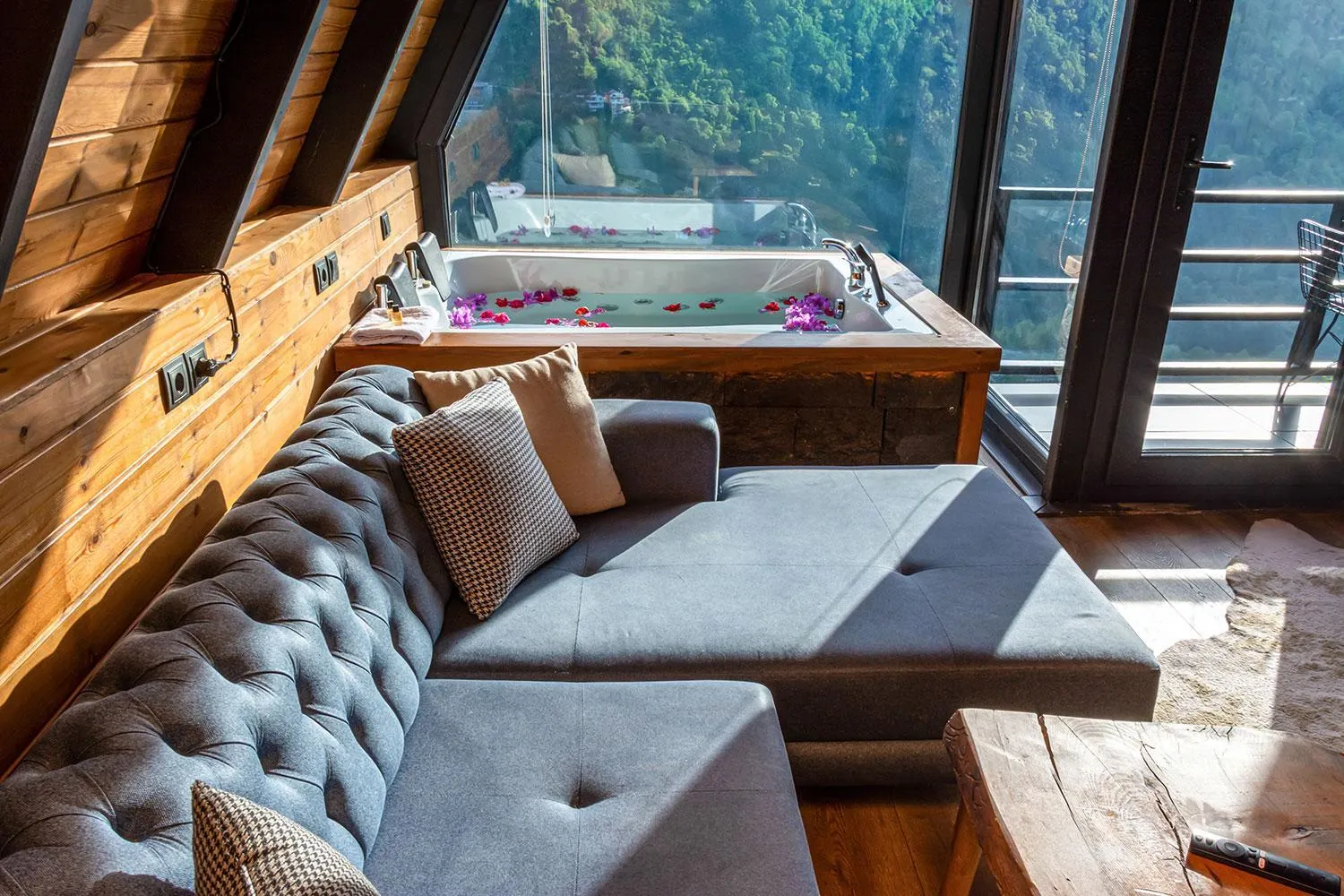 Pool view in Pavri suit bungalov