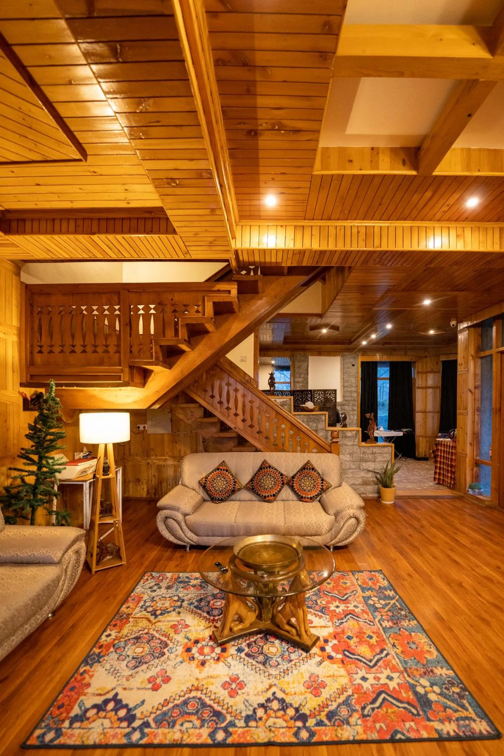 Living room in Amarys Boutique Stays Manali