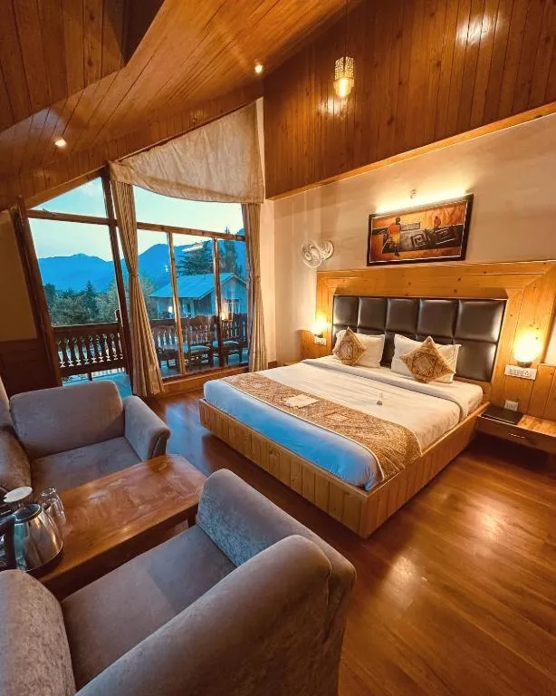 Bed in Amarys Boutique Stays Manali