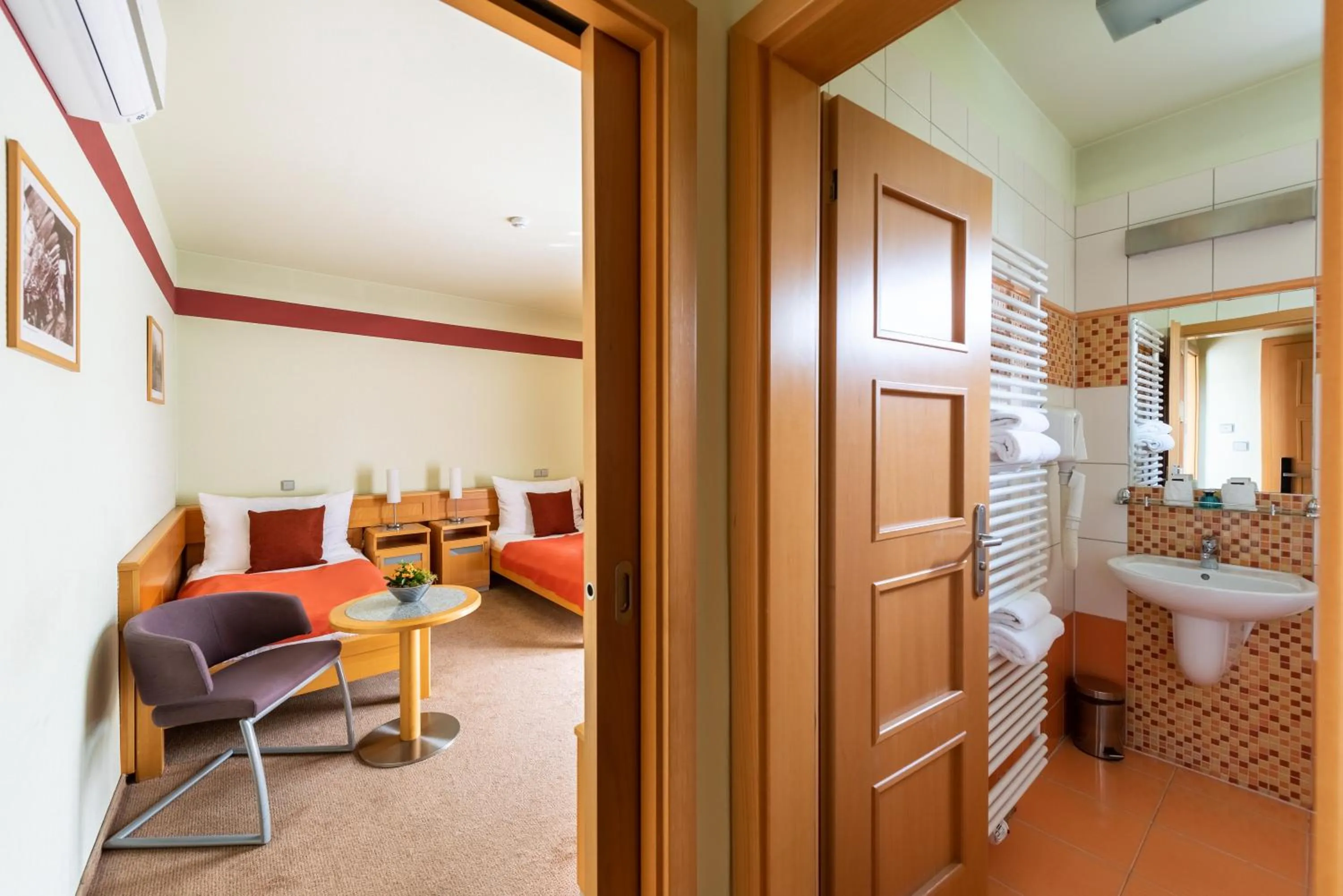 Bed in Jan Maria Hotel