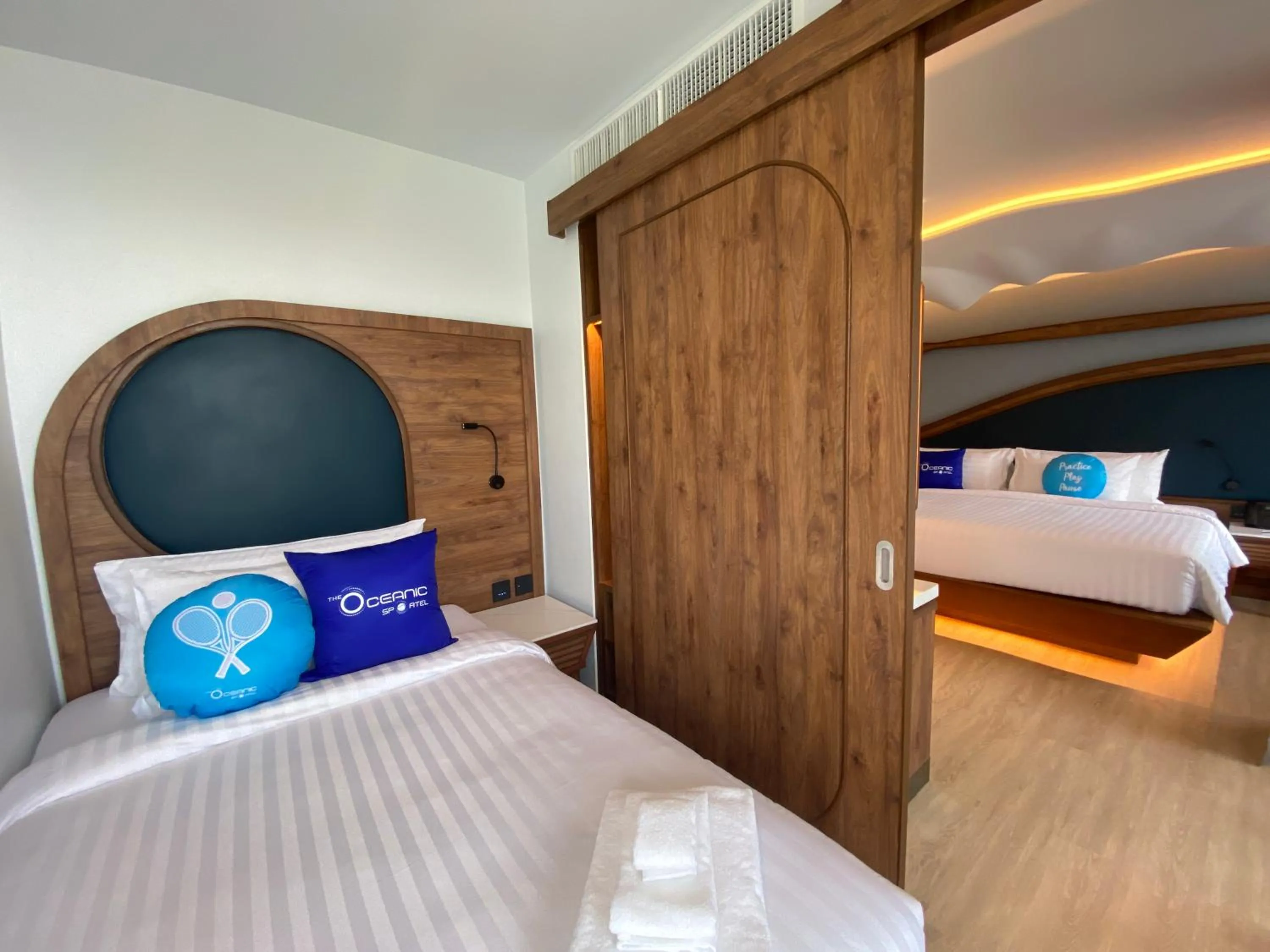Bedroom, Bed in The Oceanic Sportel Phuket - SHA Extra Plus