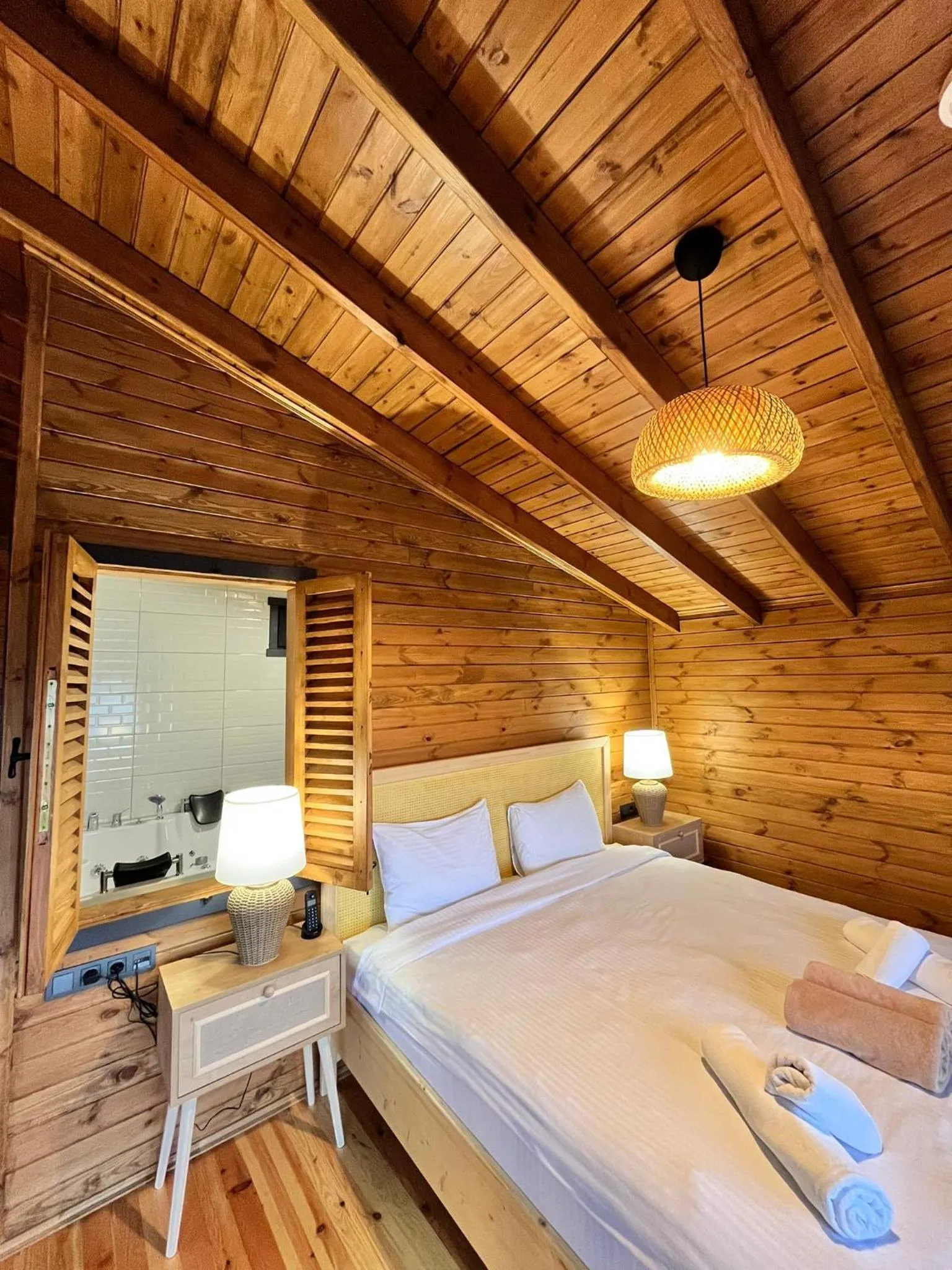 Bed in Woodlodge Country Sapanca