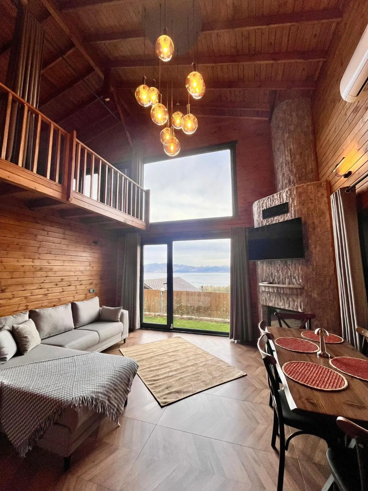 Living room in Woodlodge Country Sapanca