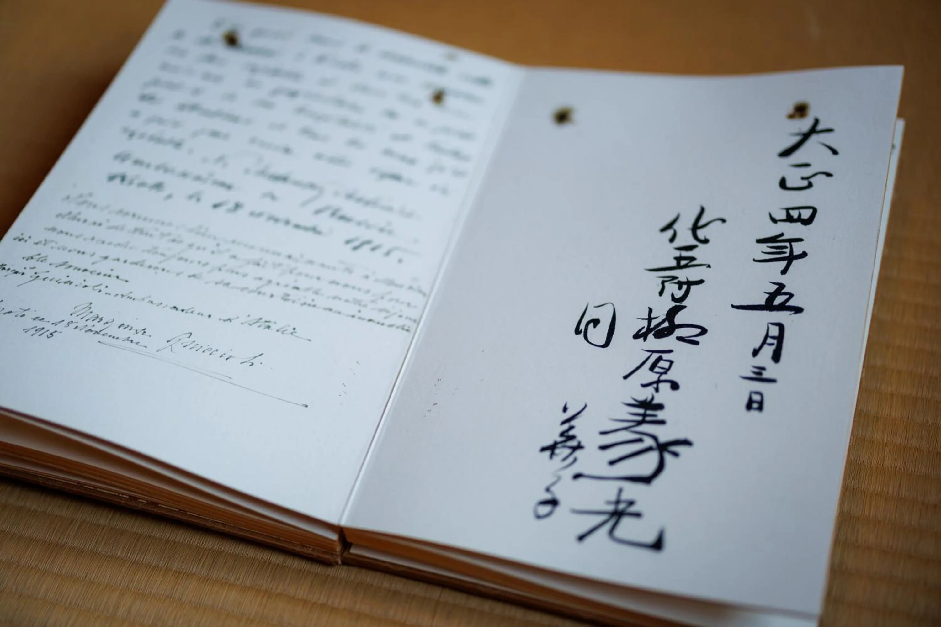 Text overlay in Hotel Chourakukan Kyoto Gion 長楽館 京都