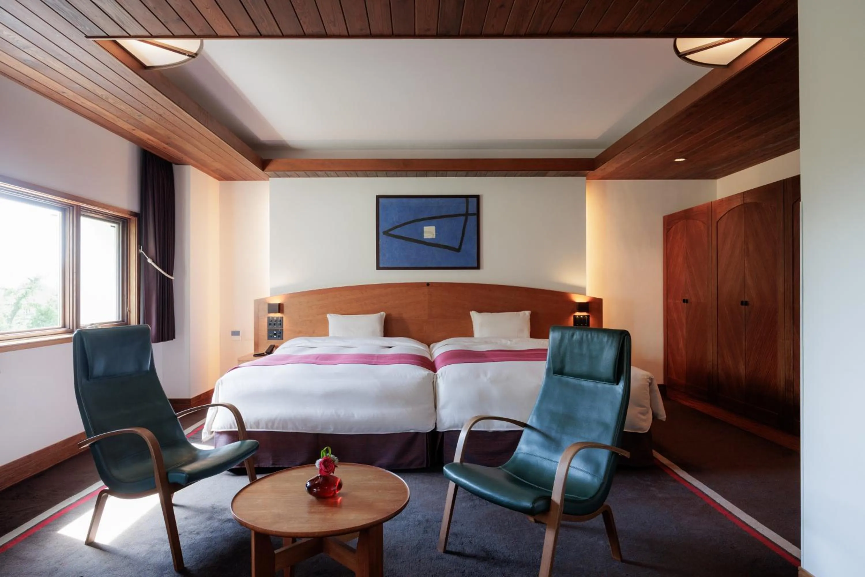 Bed in Hotel Chourakukan Kyoto Gion 長楽館 京都