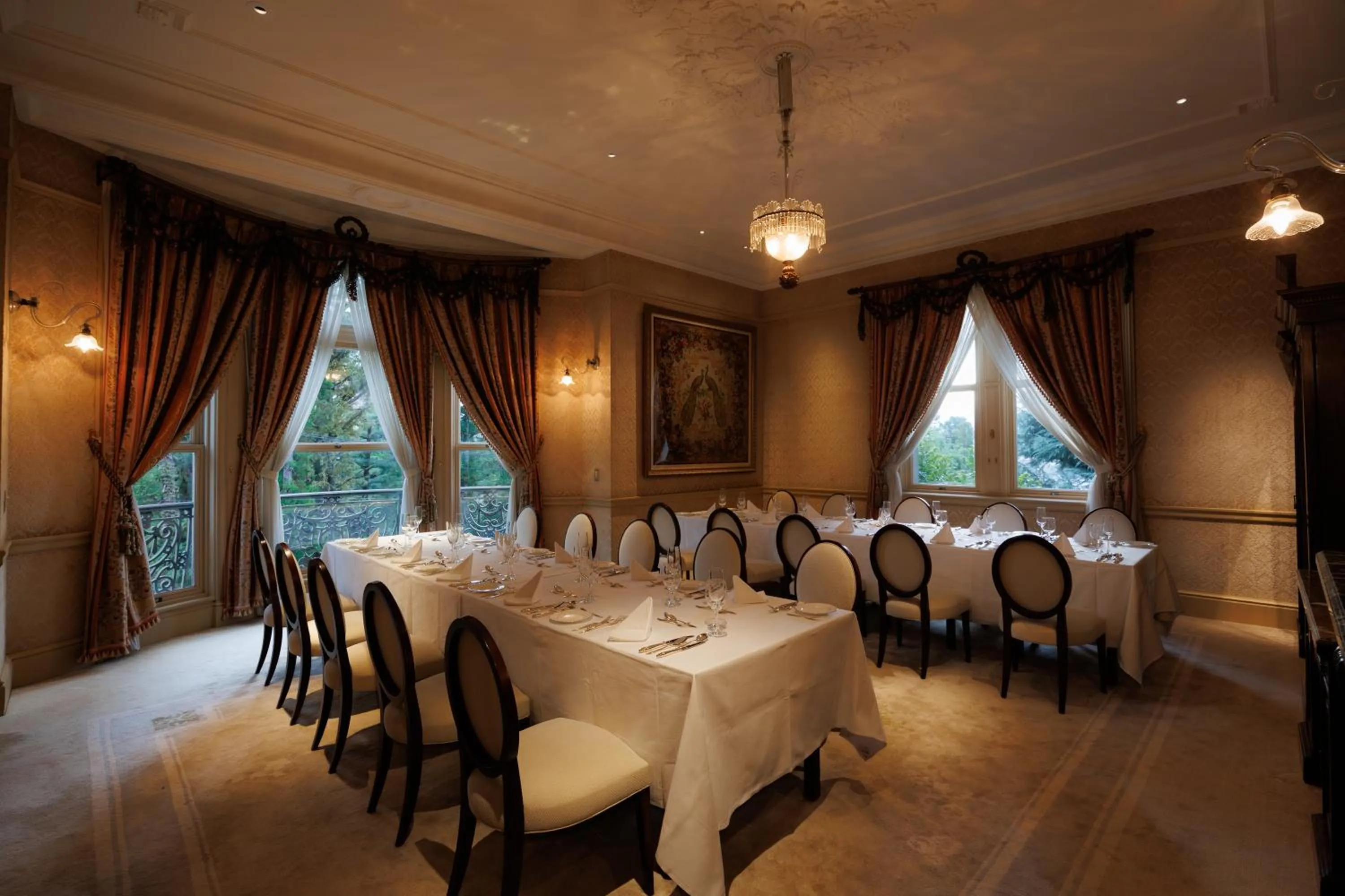 Seating area in Hotel Chourakukan Kyoto Gion 長楽館 京都