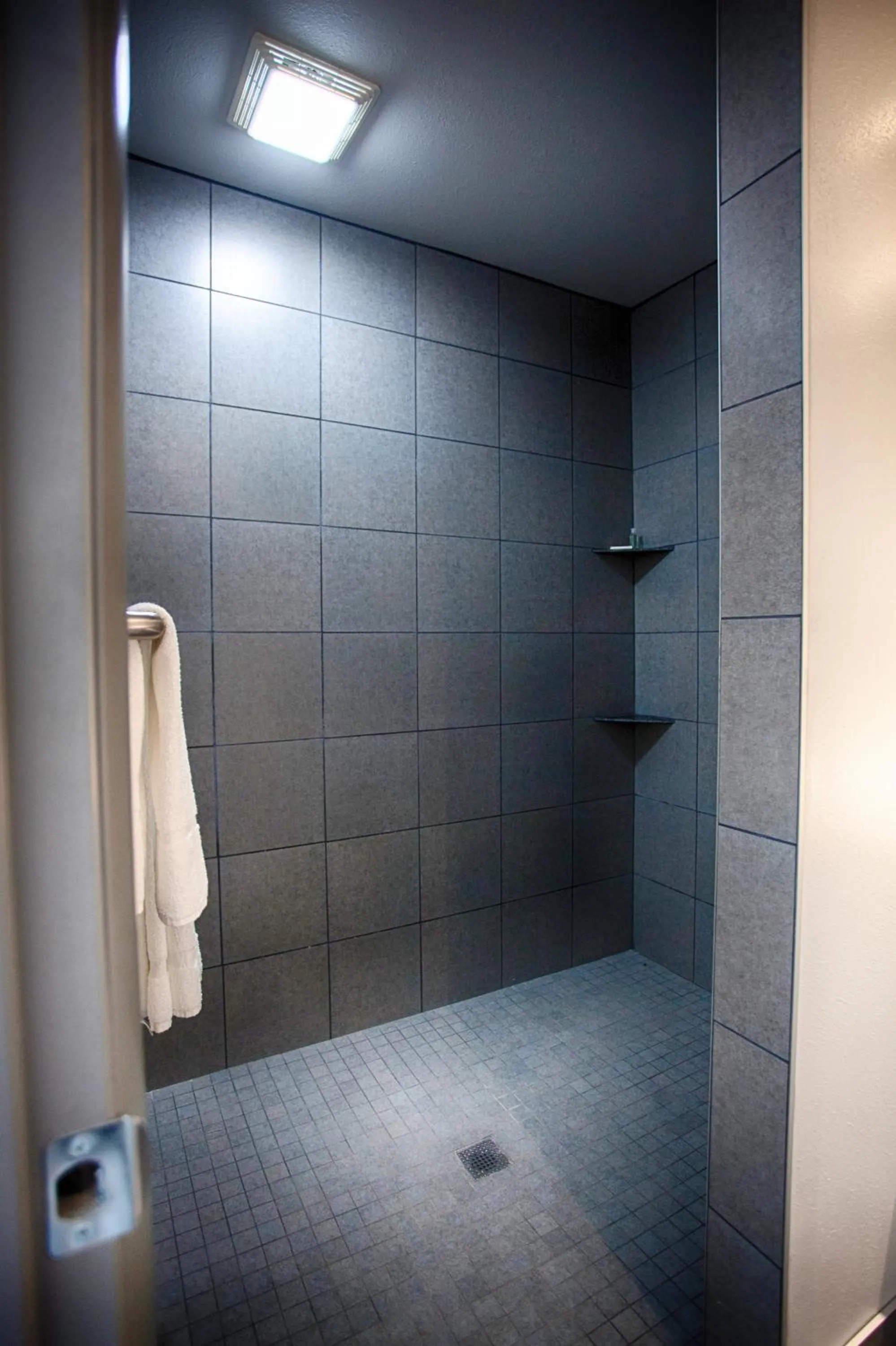 Shower in Z Loft Extended Stay Hotel