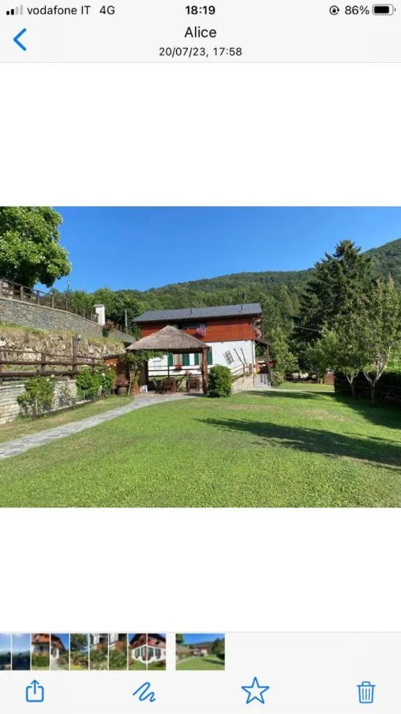 Garden view in B&B La Soldanella