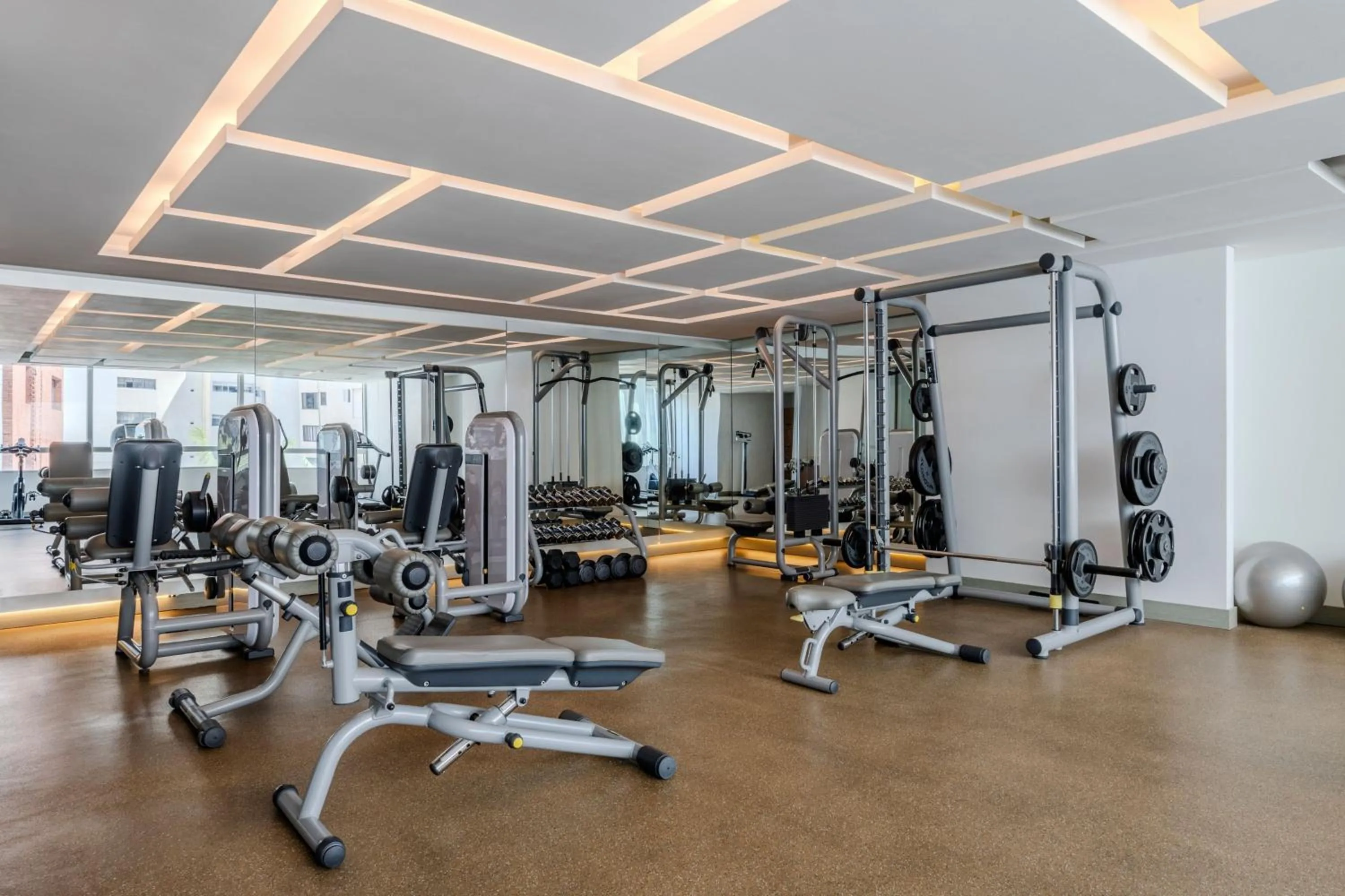 Fitness centre/facilities in Cali Marriott Hotel