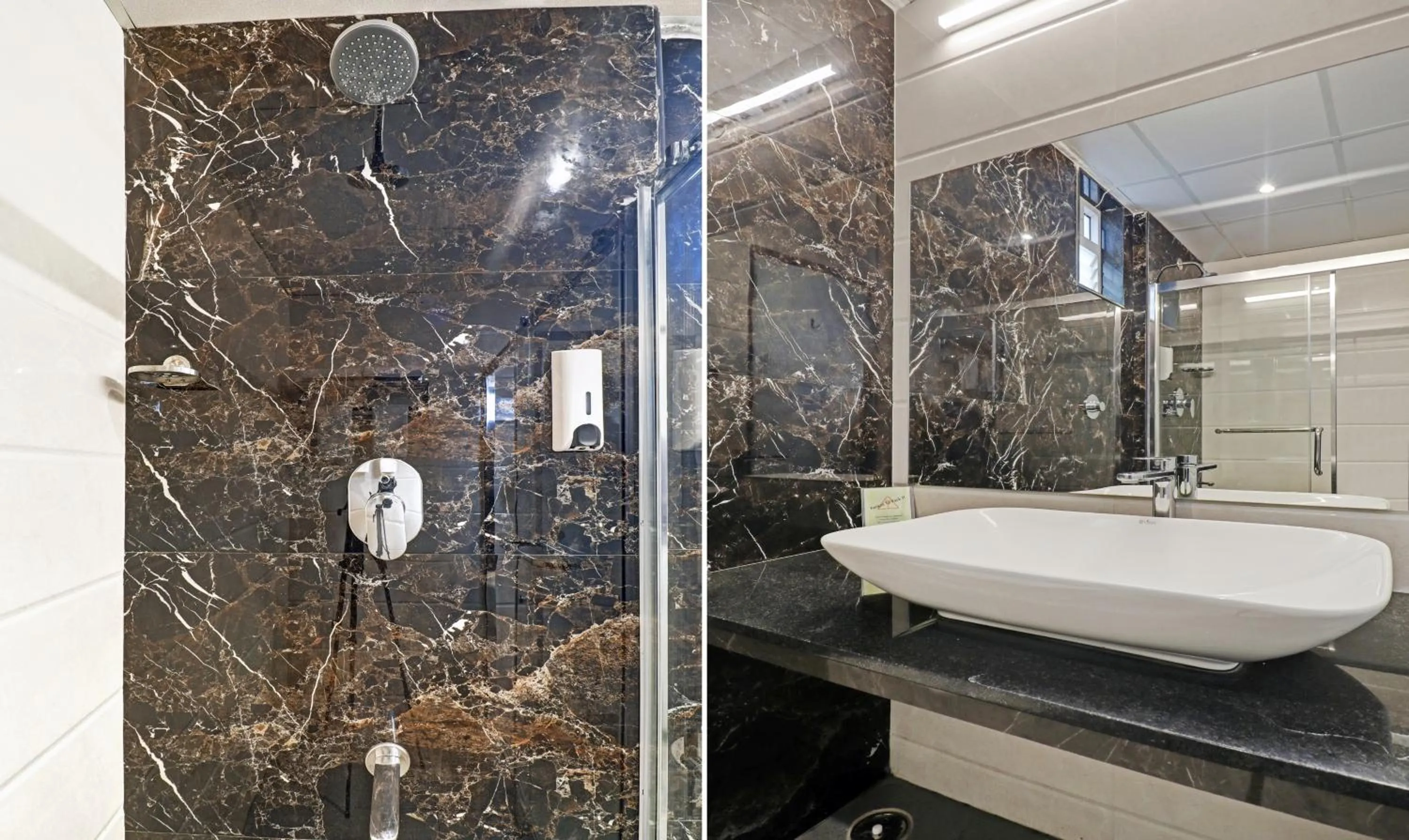 Bathroom in Treebo Premium Raj Vista Global Village