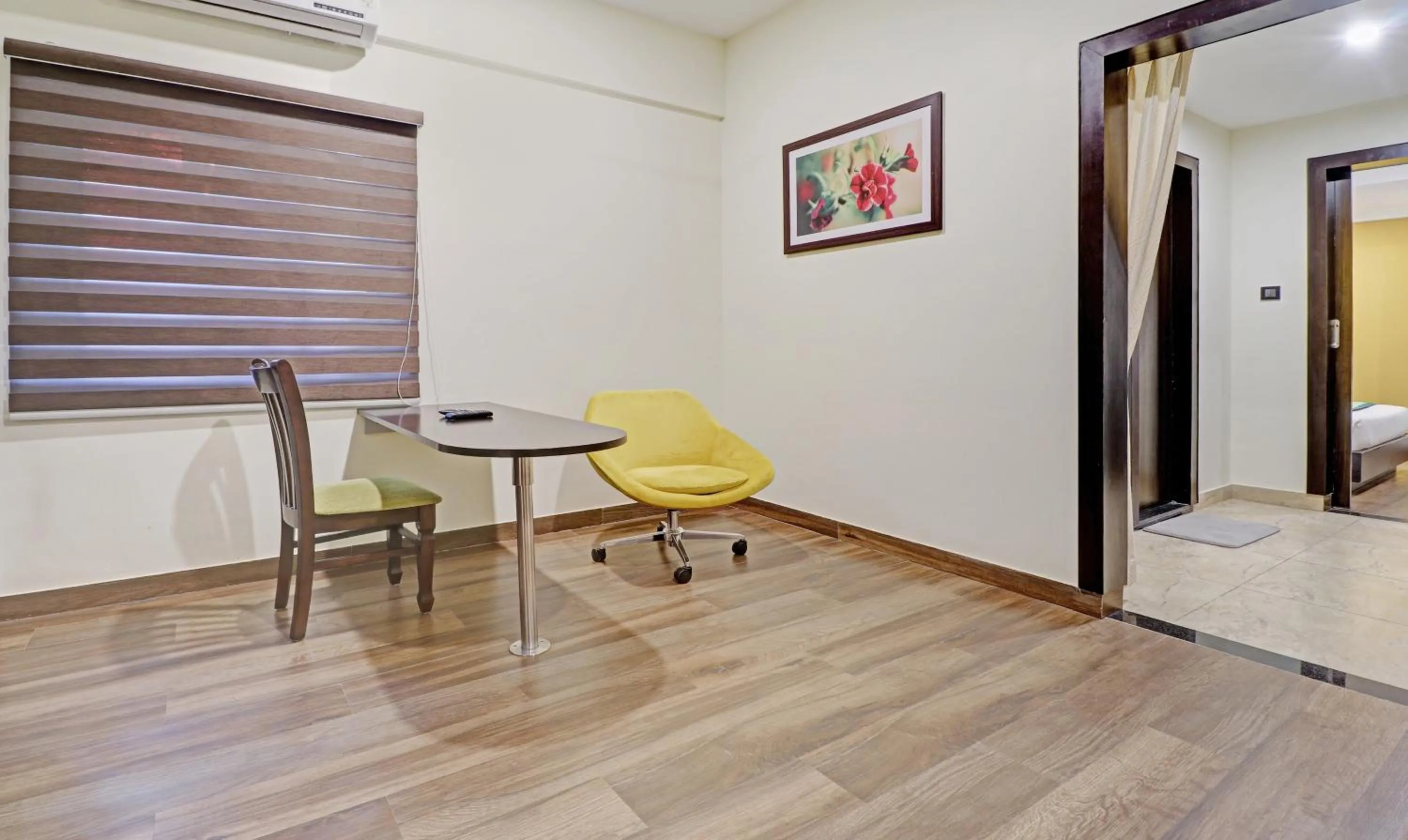 Bedroom, Bed in Treebo Premium Raj Vista Global Village