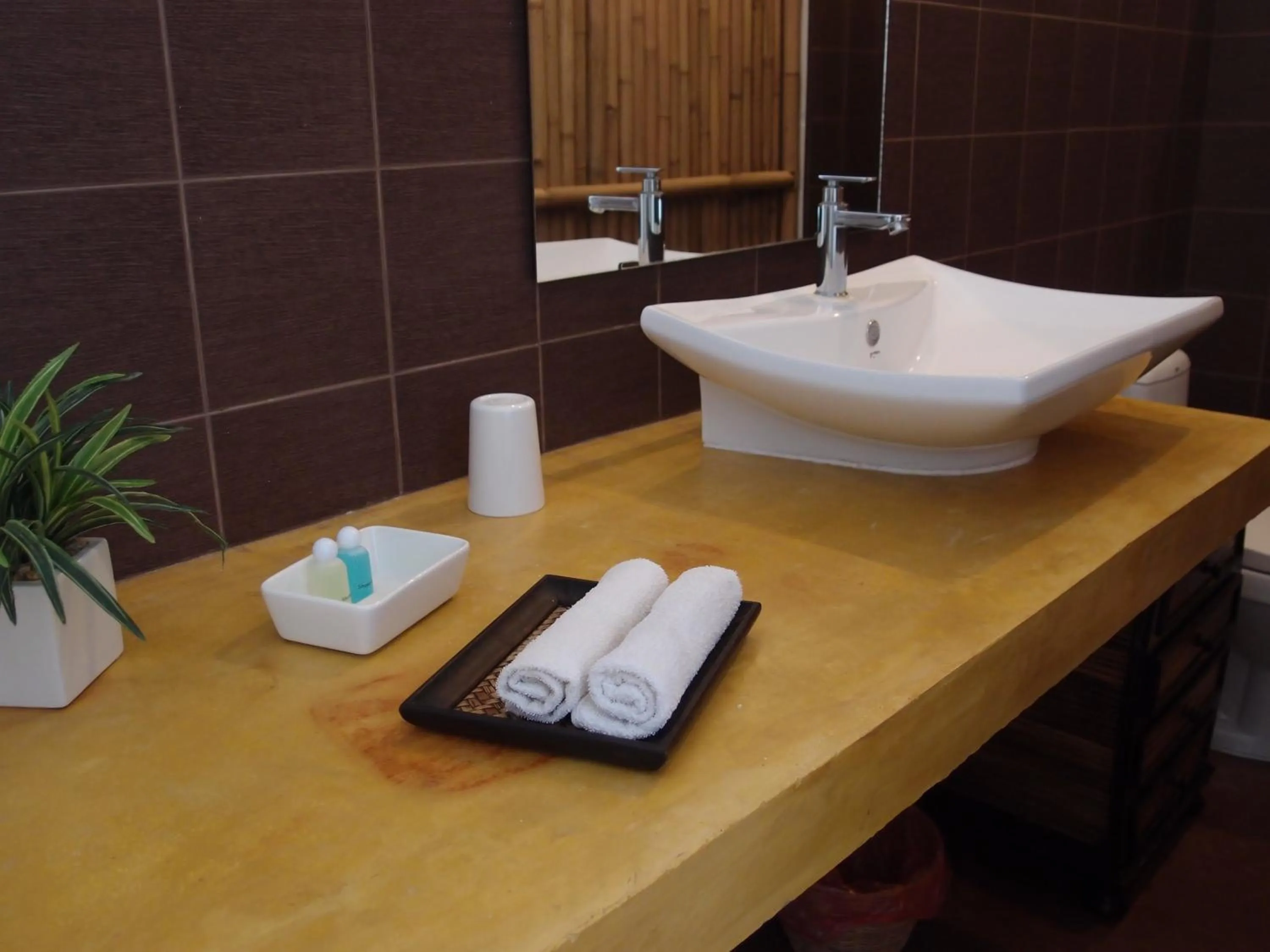 Bathroom in Angkana Bungalows adults only