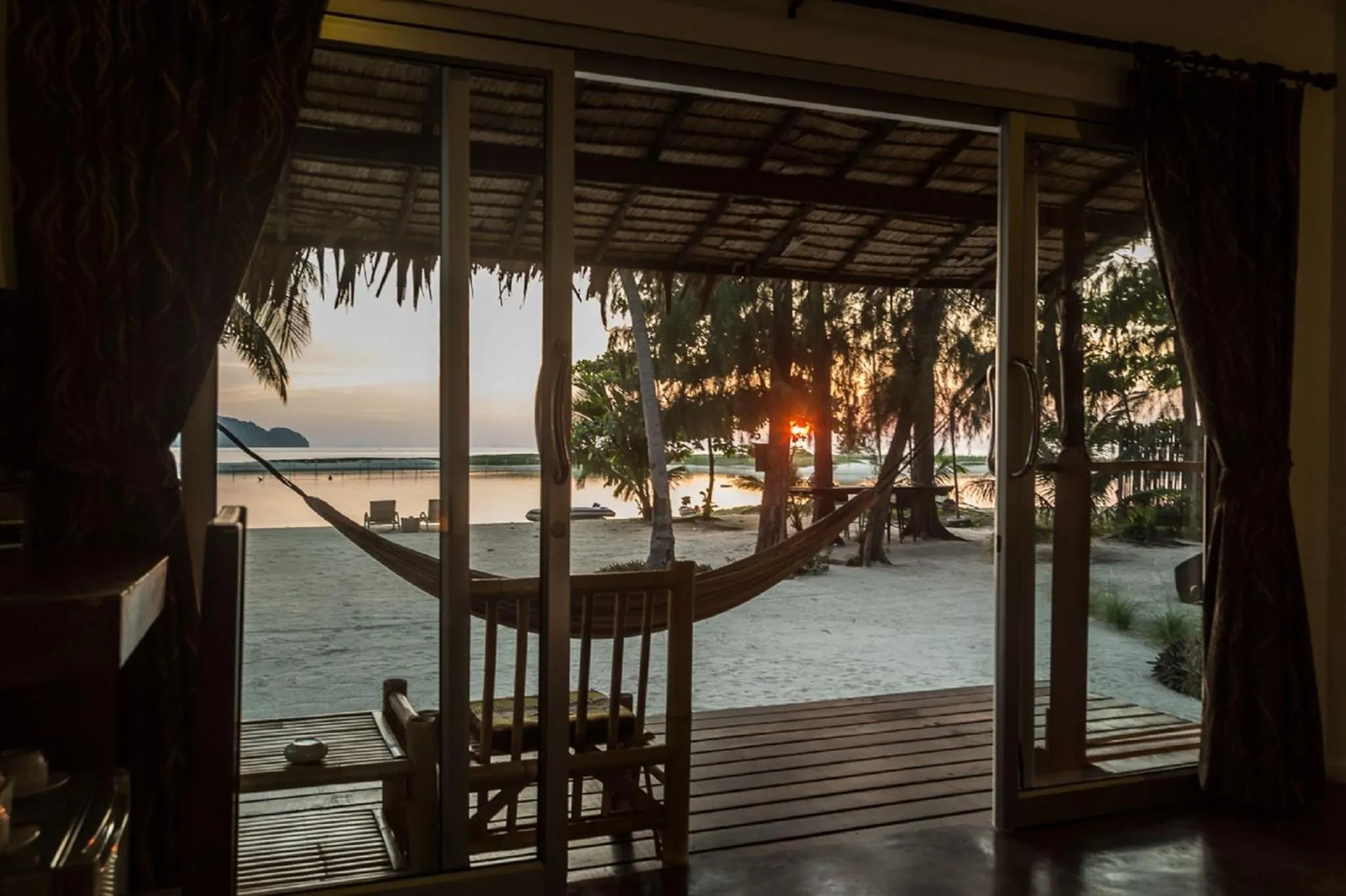 Sea view in Angkana Bungalows adults only