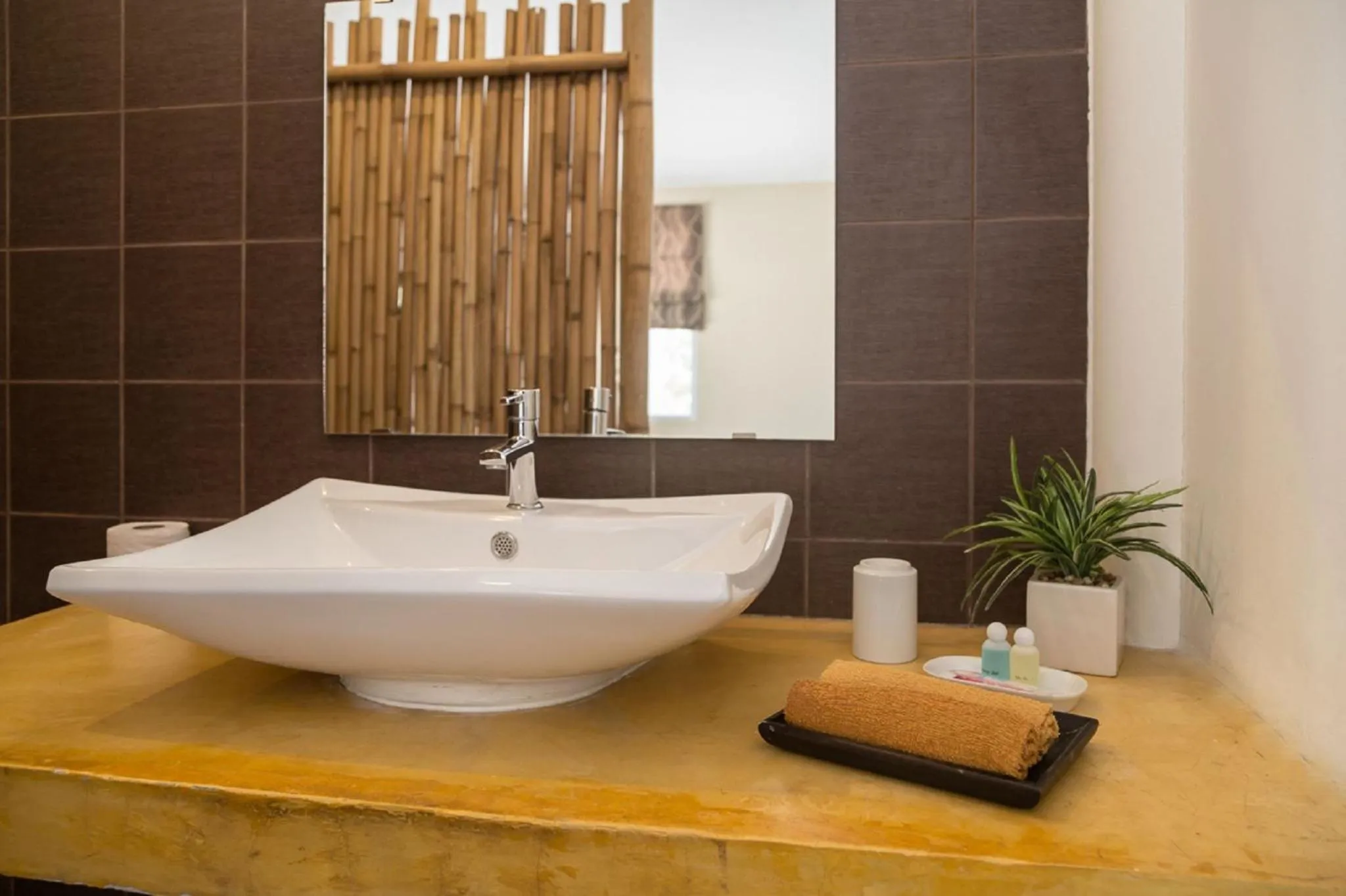 Bathroom in Angkana Bungalows adults only