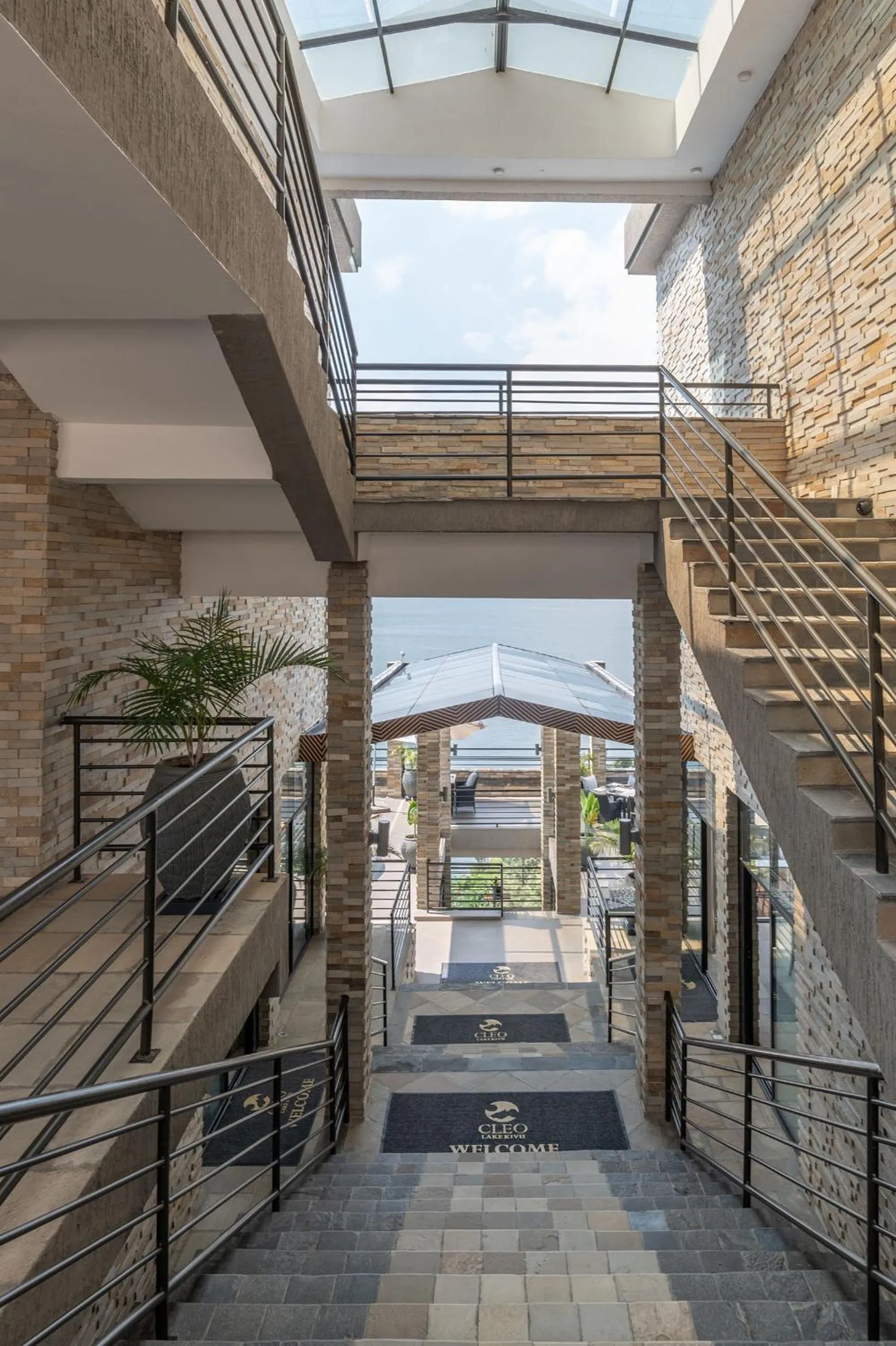 Facade/entrance in CLEO LAKE KIVU HOTEL